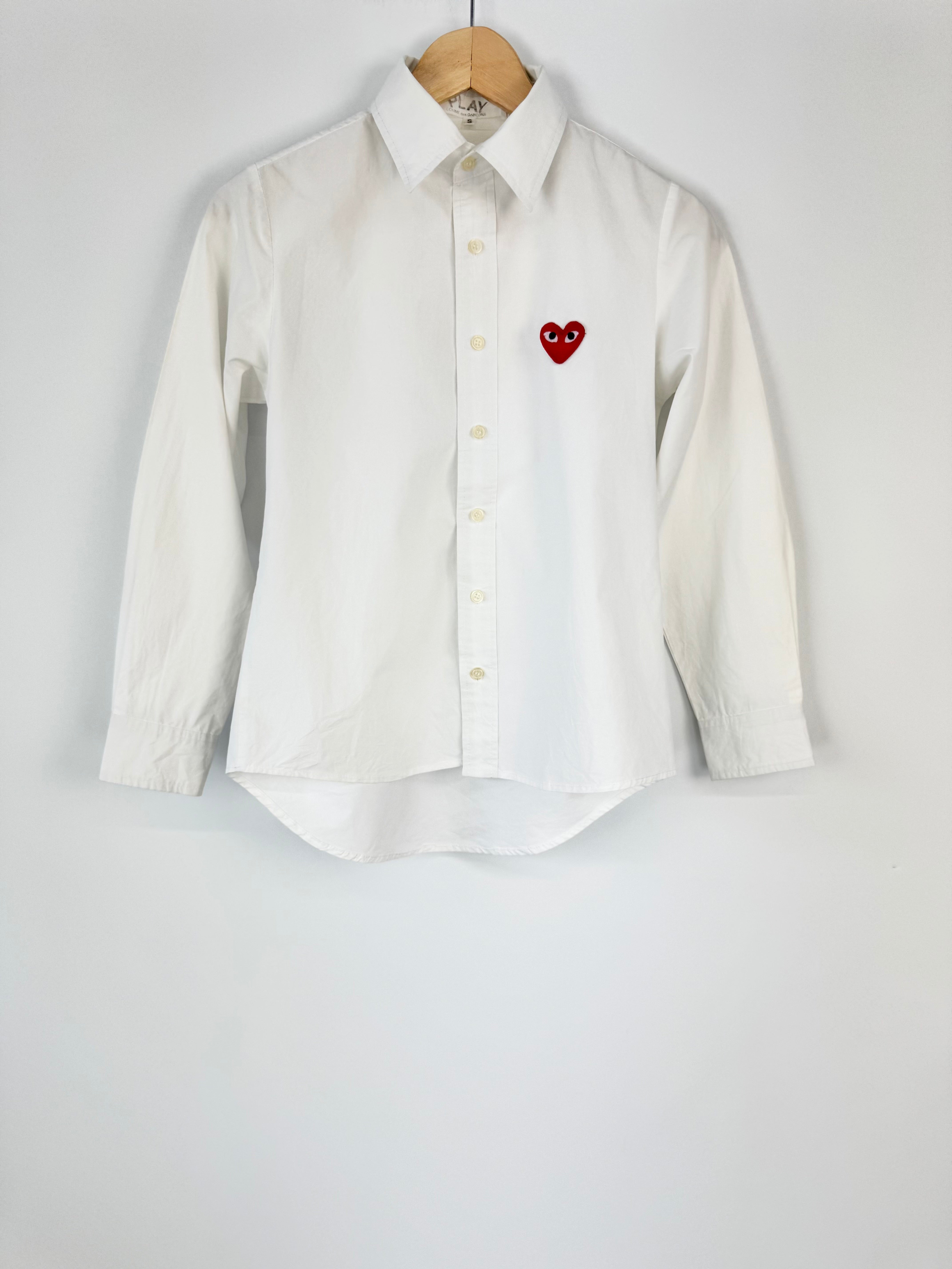 Comme des Garçons Play Crisp White Shirt - AU8