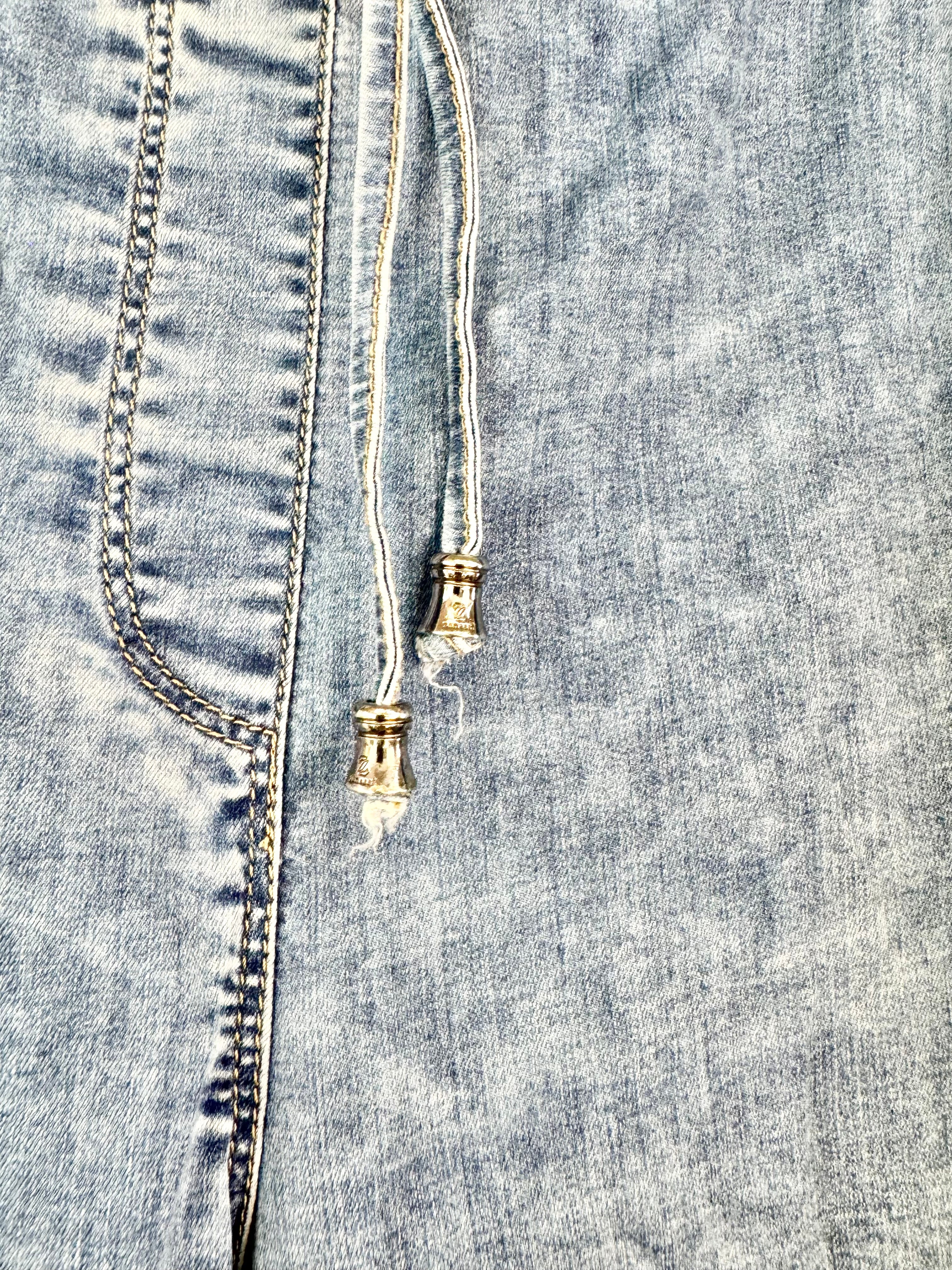 Zanessi Rhinestone Pattern Jeans - 42