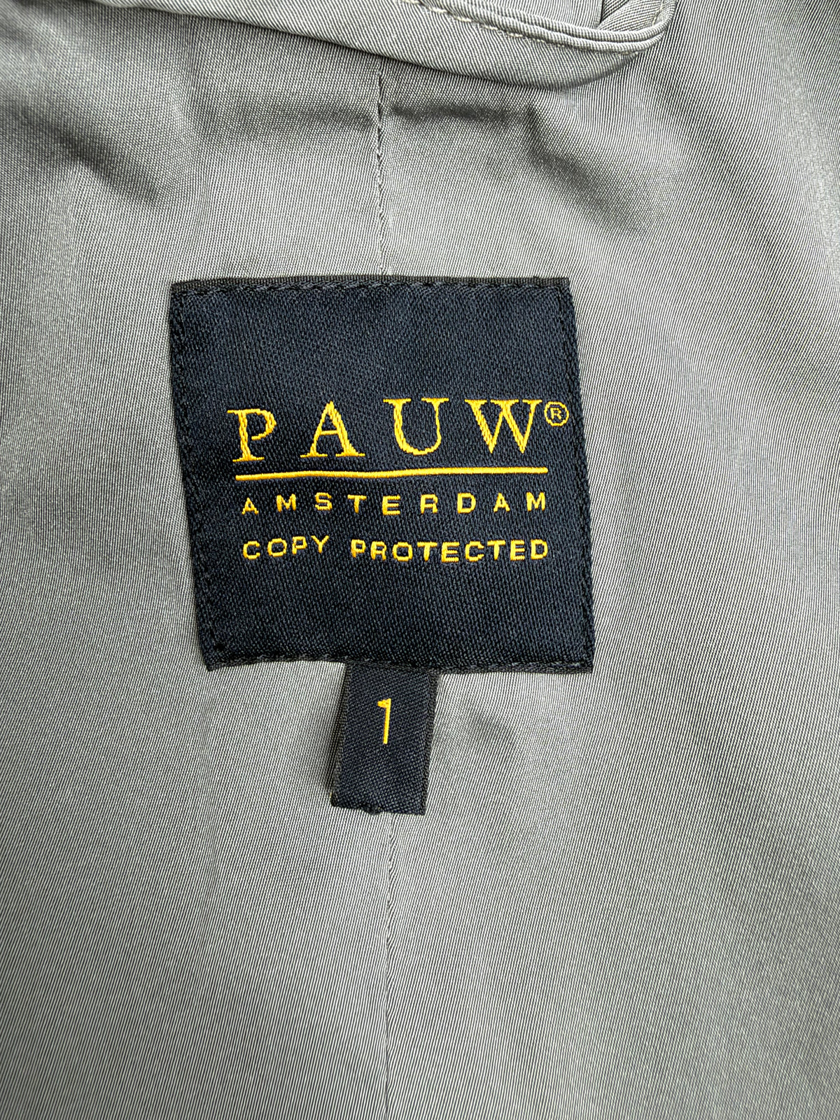 Pauw Amsterdamn Rain Cloud Grey Satin Wrap Dress - AU8/10