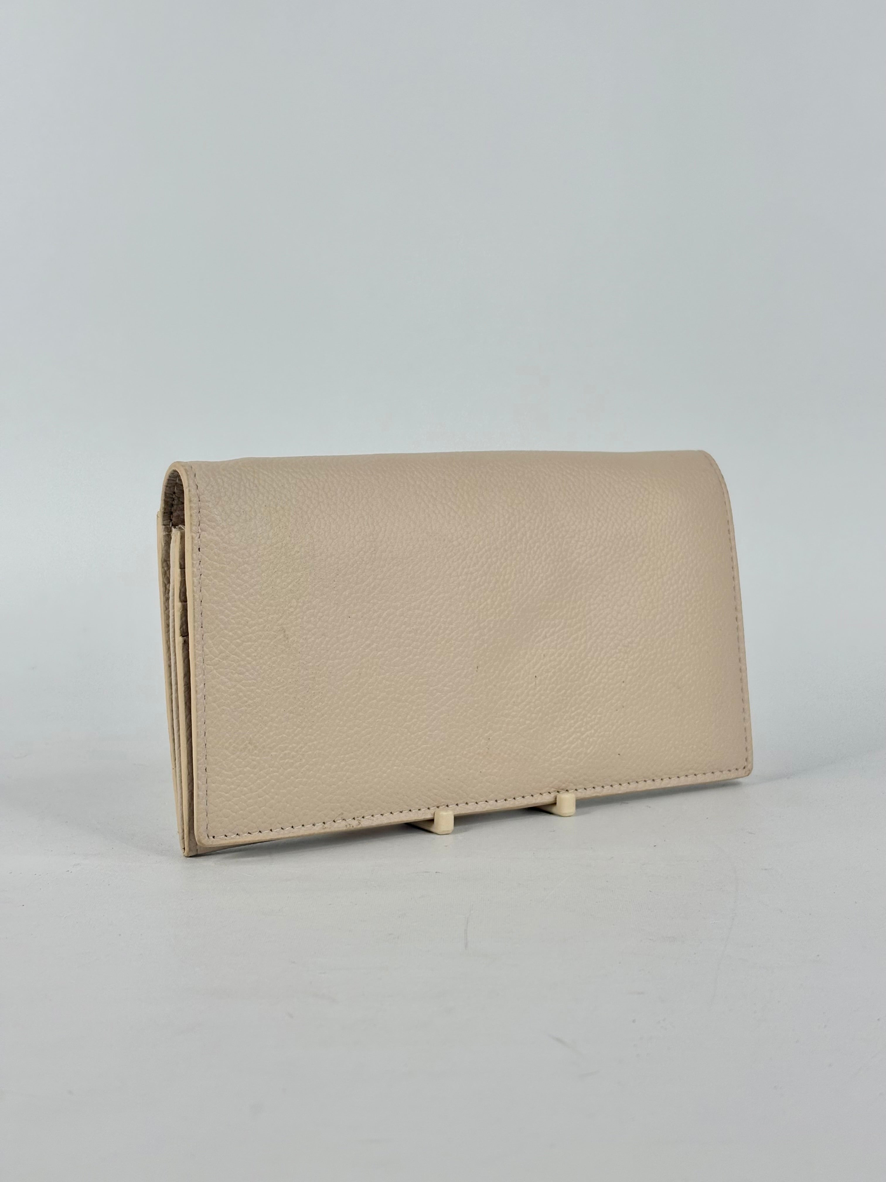 Manzoni Creamy Grained Leather Wallet