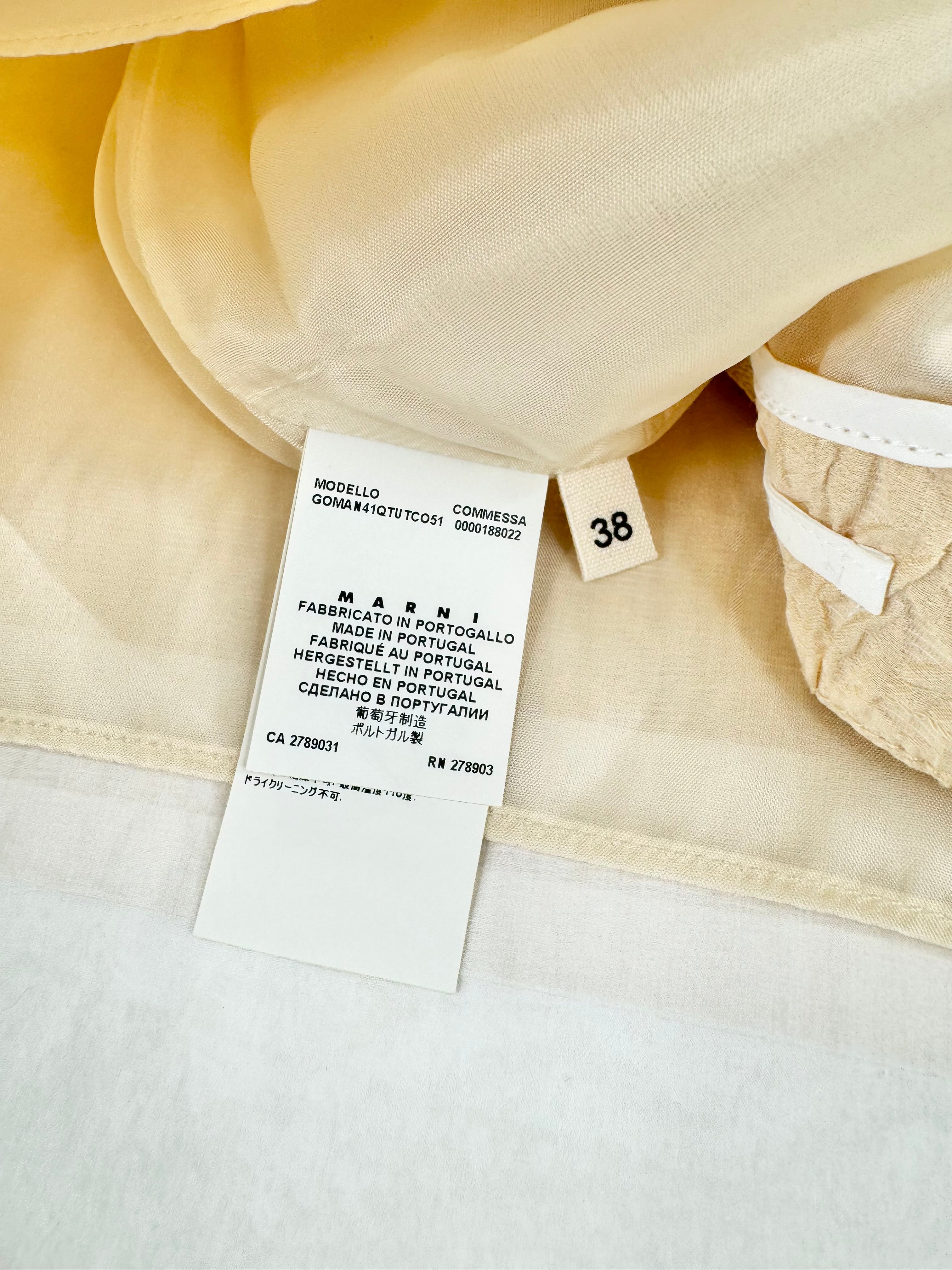 Marni Summer Edition 2013 Textured Flower Vanilla Skirt - AU8/10