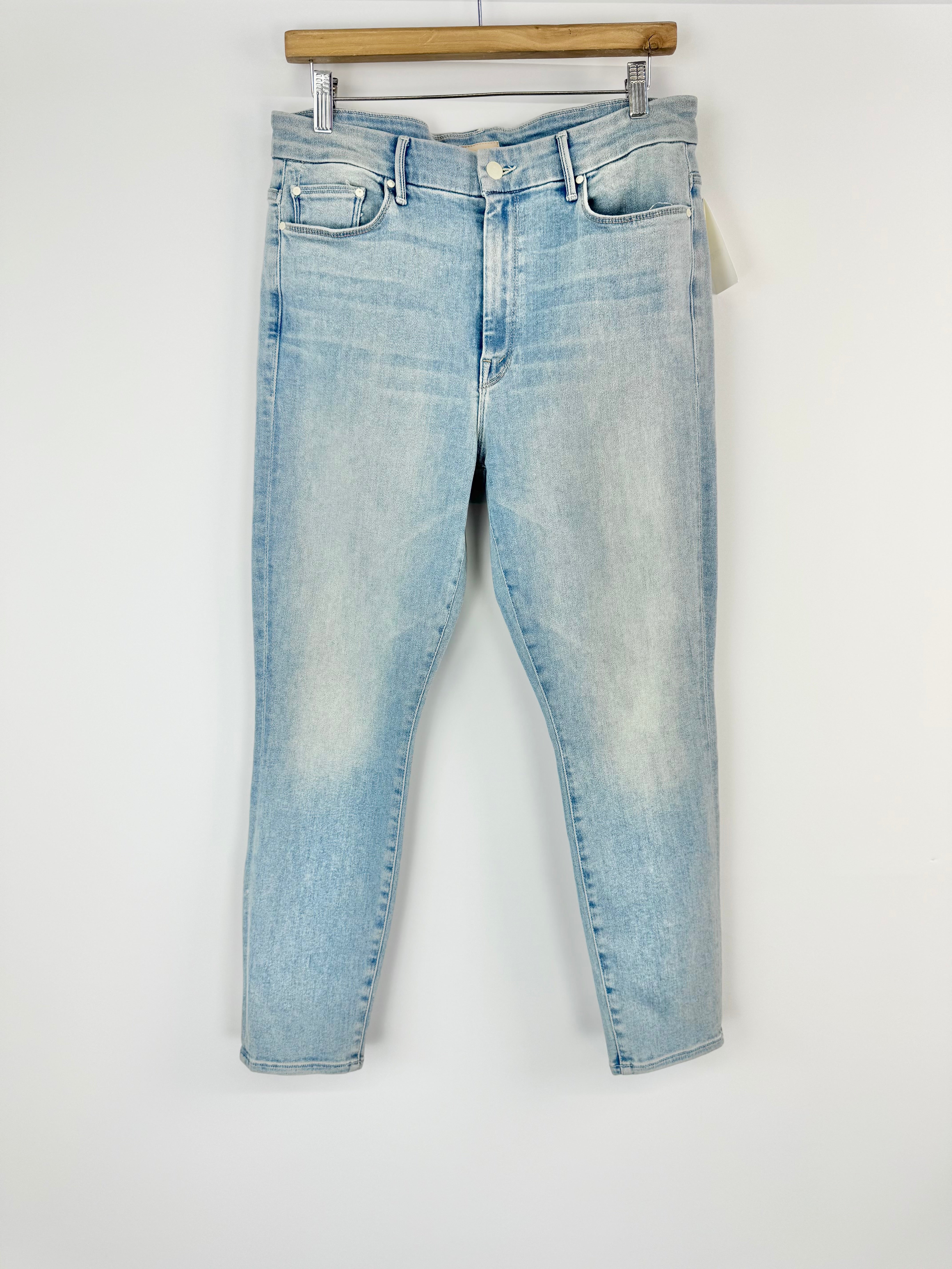 Mother Light Blue 'Looker Sunday Wash' High Waisted Jeans NWT - Size 32