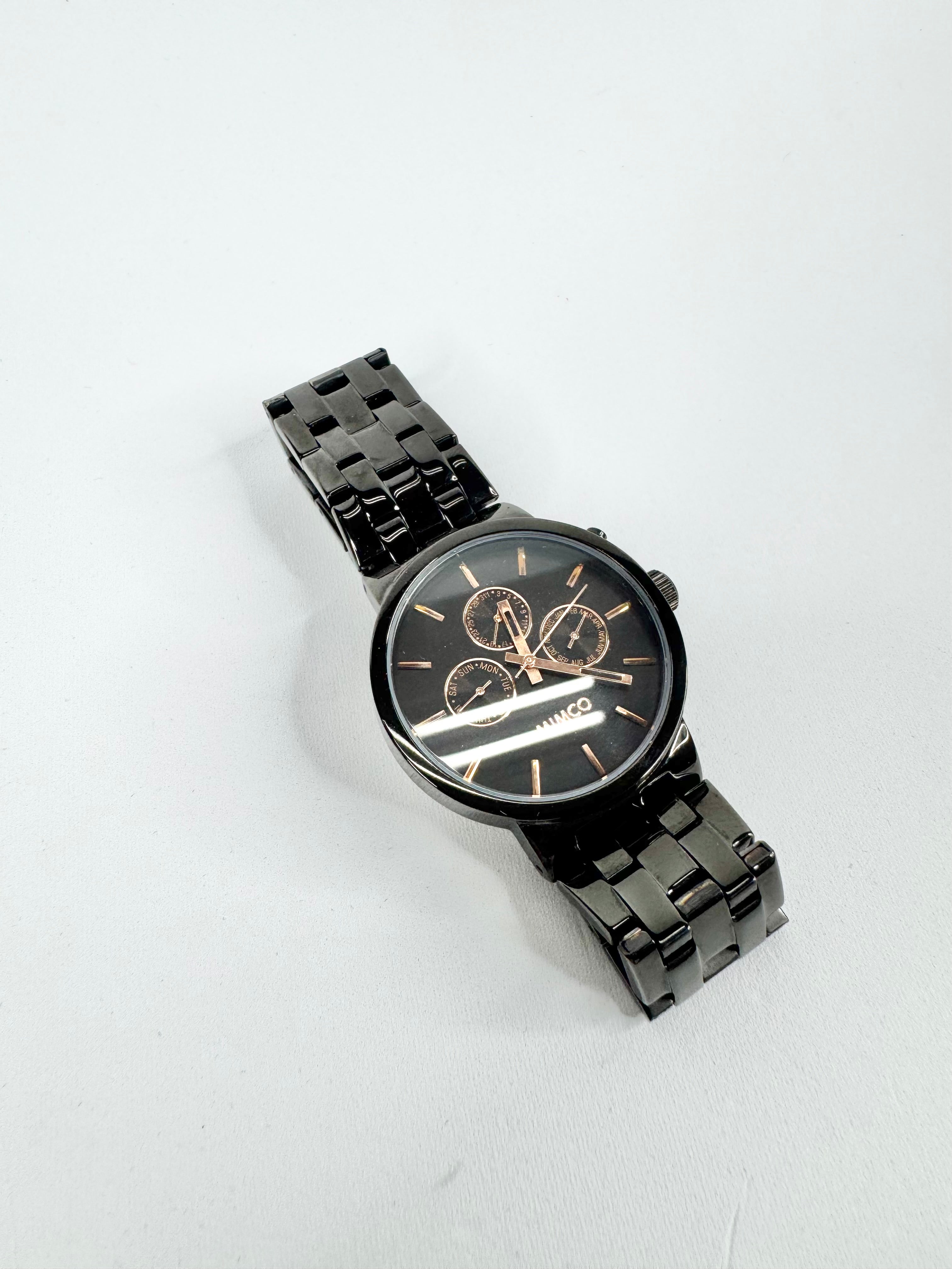 Mimco Black & Rose Gold Watch
