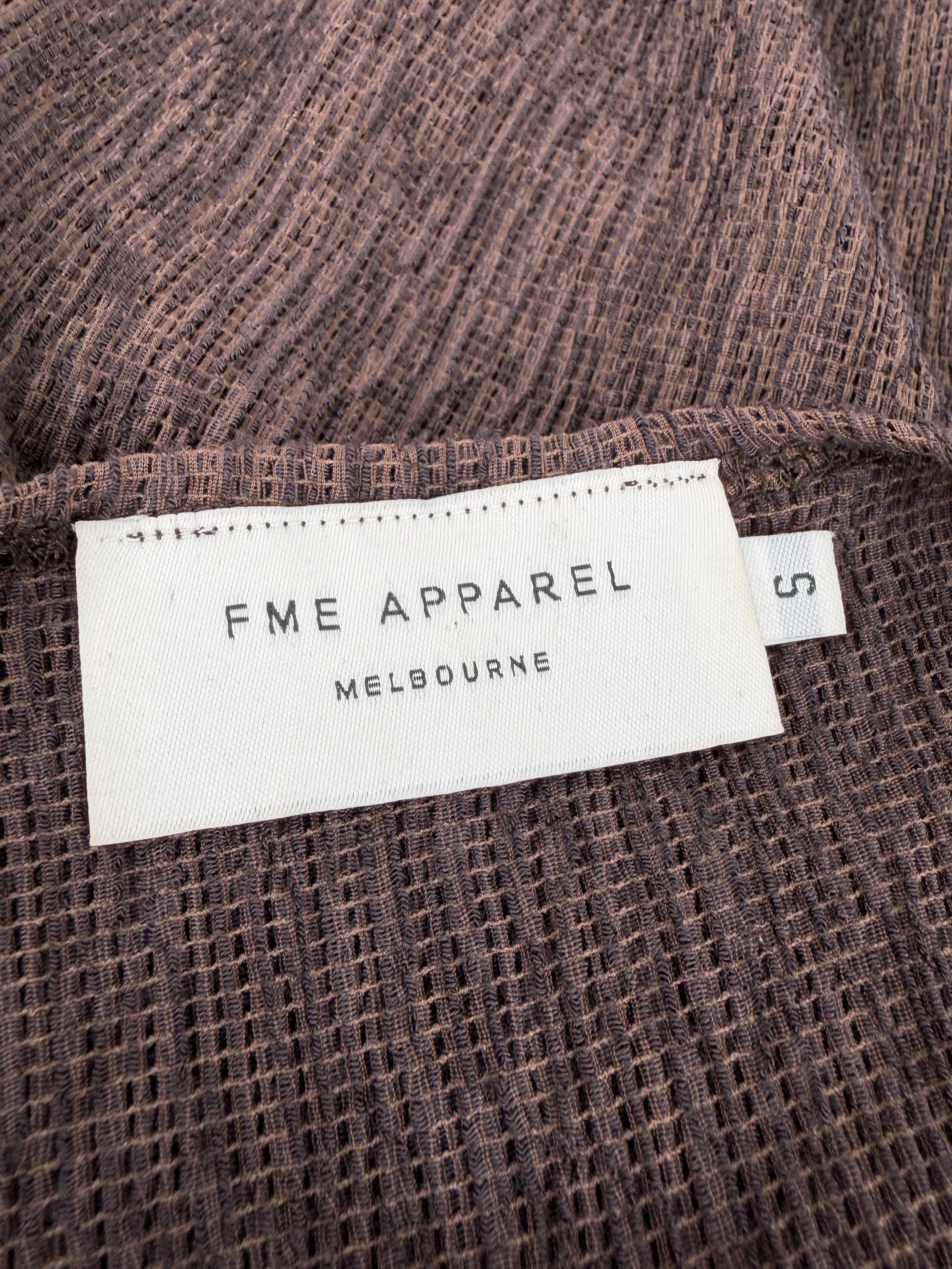 FME Apparel Brown Crepe Stretch Dress - AU8