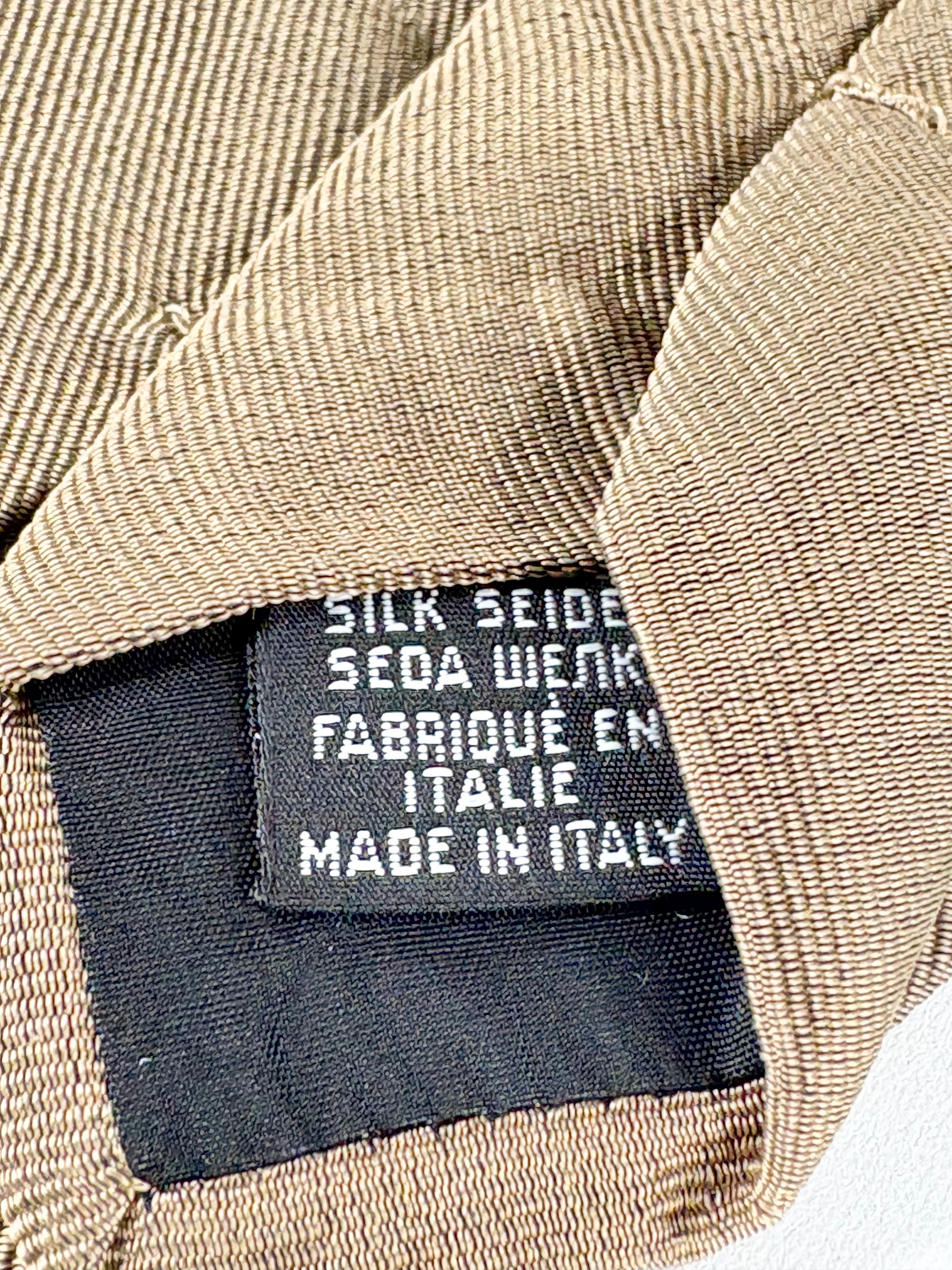 Hugo Boss Umber Silk Monogrammed Tie