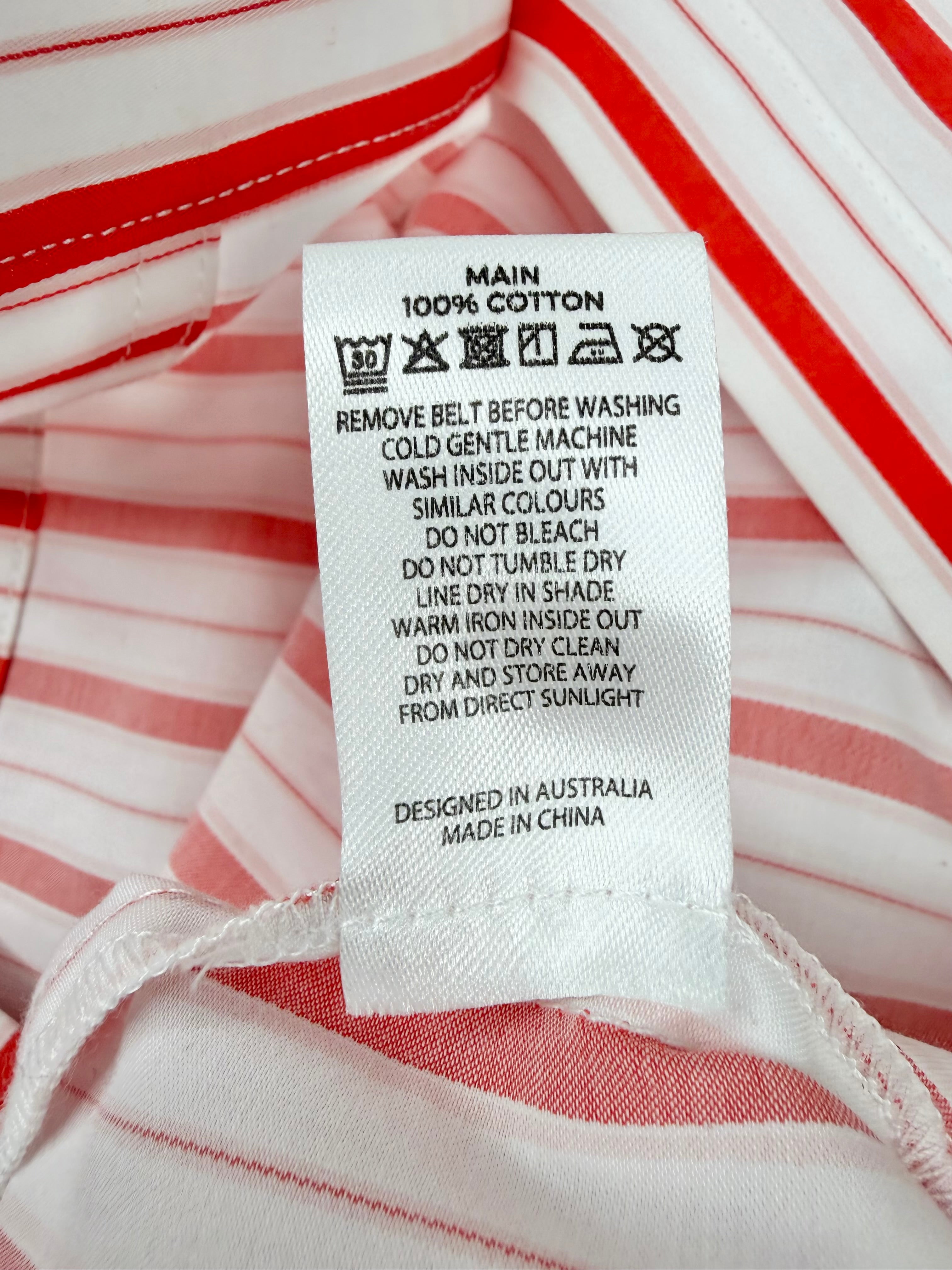 Kivari White & Orange 'Maddie Mini Dress' - AU8