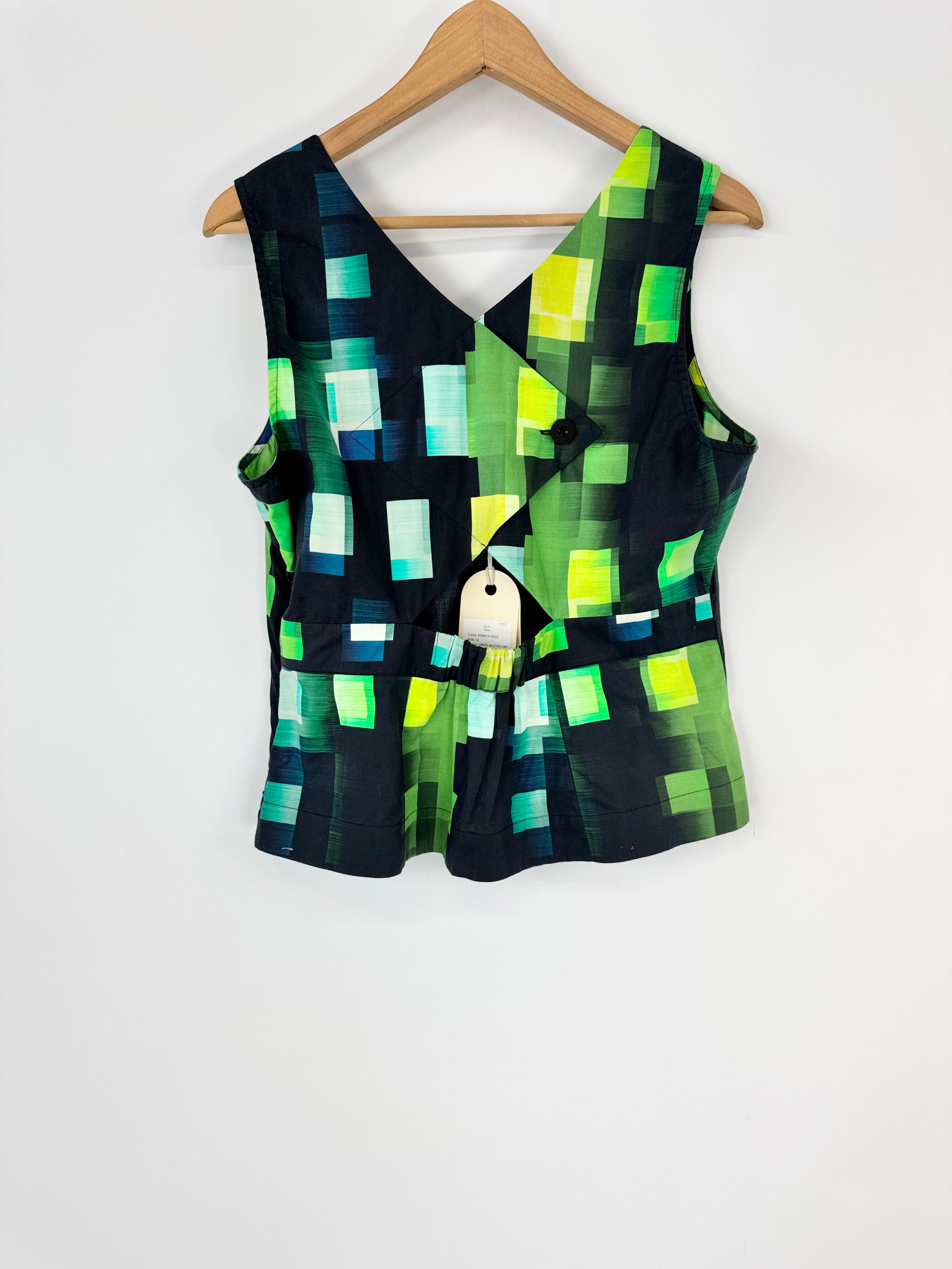 Elk Green 'Indi' Tank Top NWT - AU12