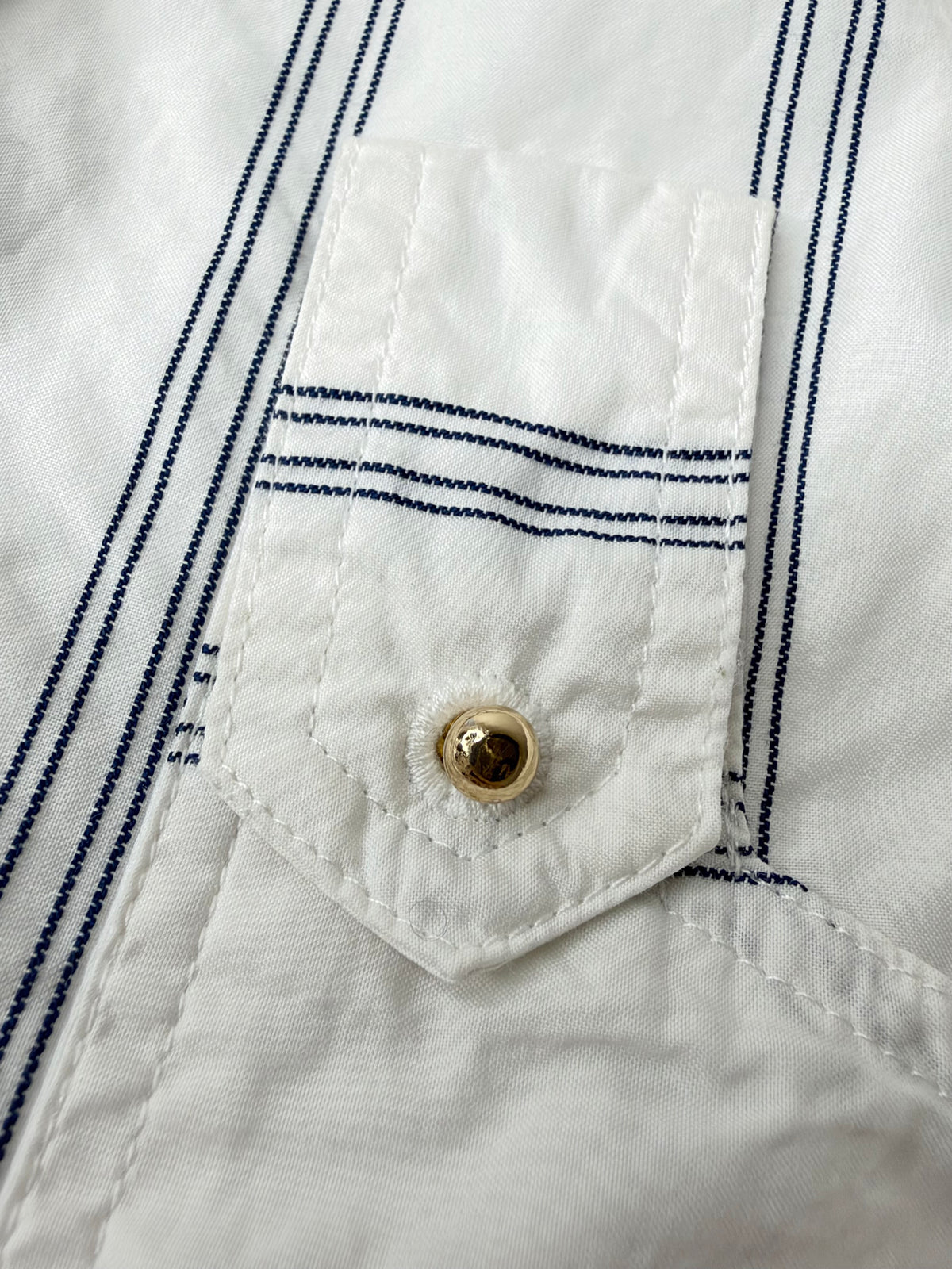 Acler White & Navy Retro Striped Cotton Dress - AU6