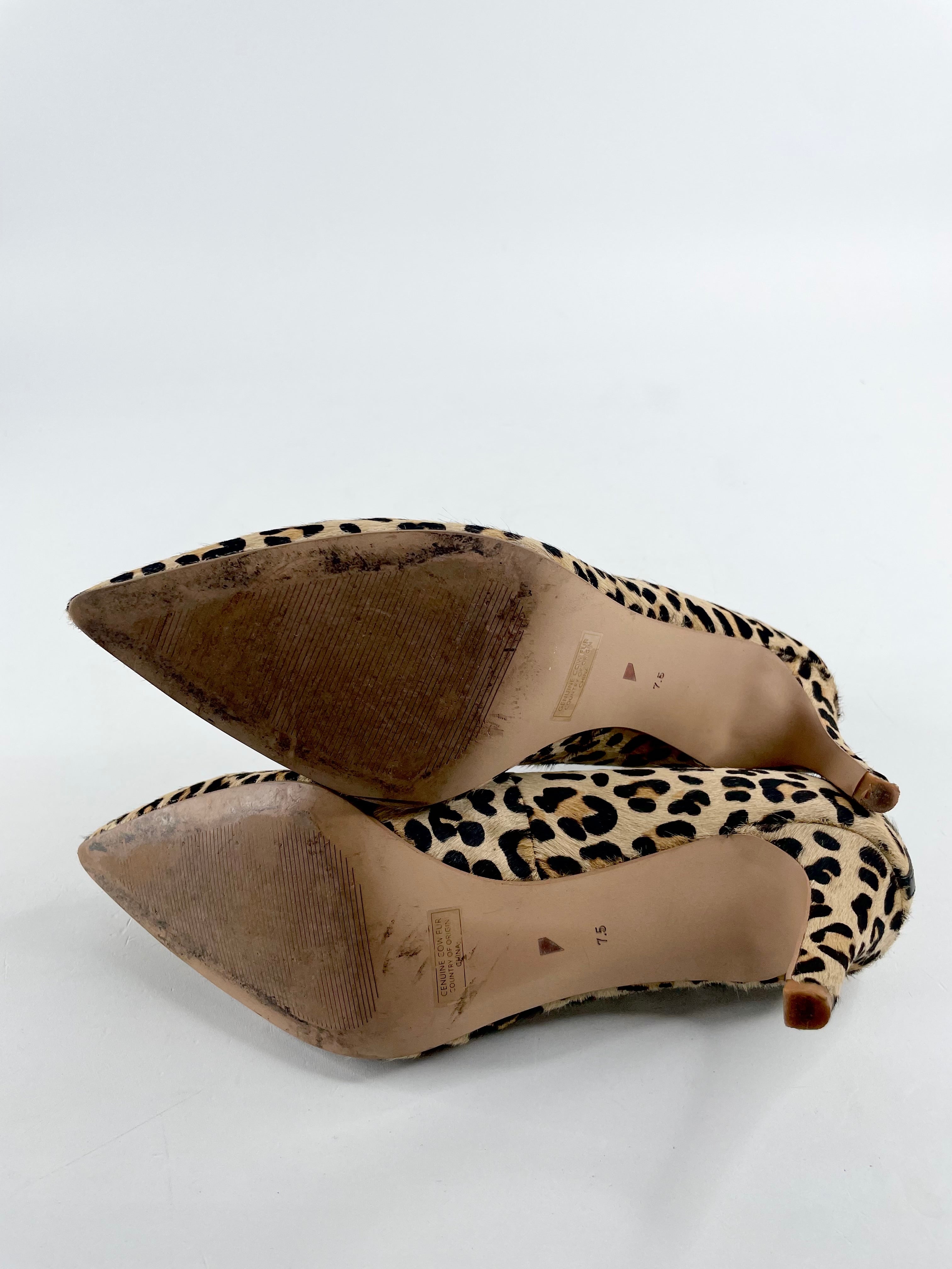 Shoes of Prey Animal Print Cowfur Pumps - EU37.5
