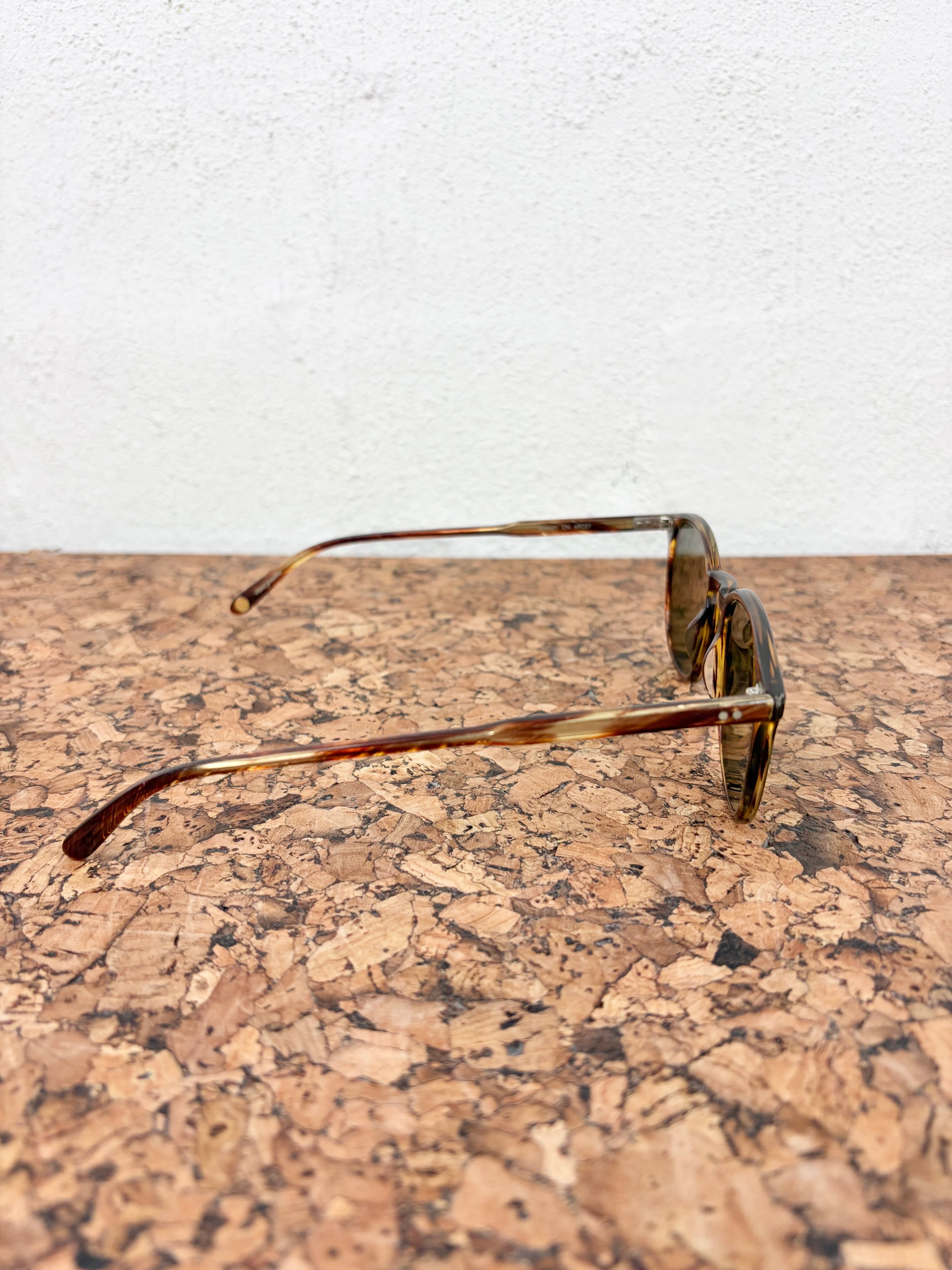 Garrett Leight 'Kinney' Pacific Teak/Semi-Flat Pure G15 Polar Sunglasses