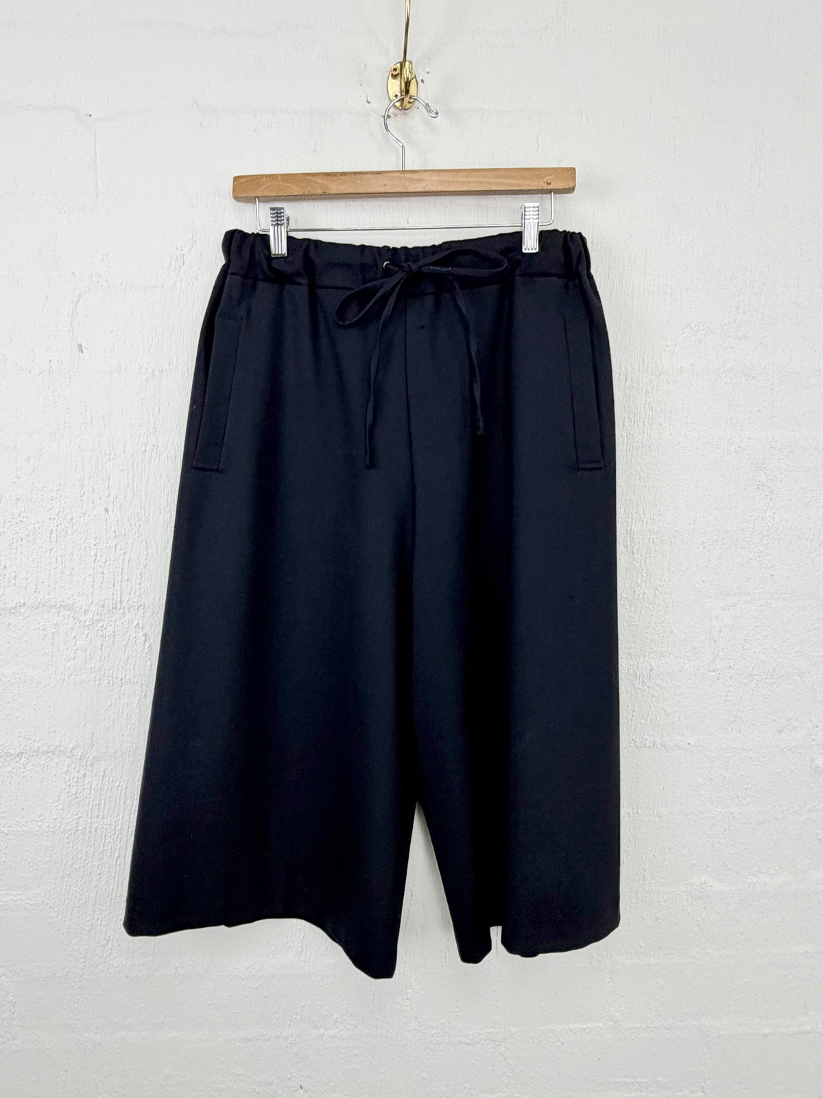 Jil Sander Navy Deep Blue Wool Culottes - AU8/10