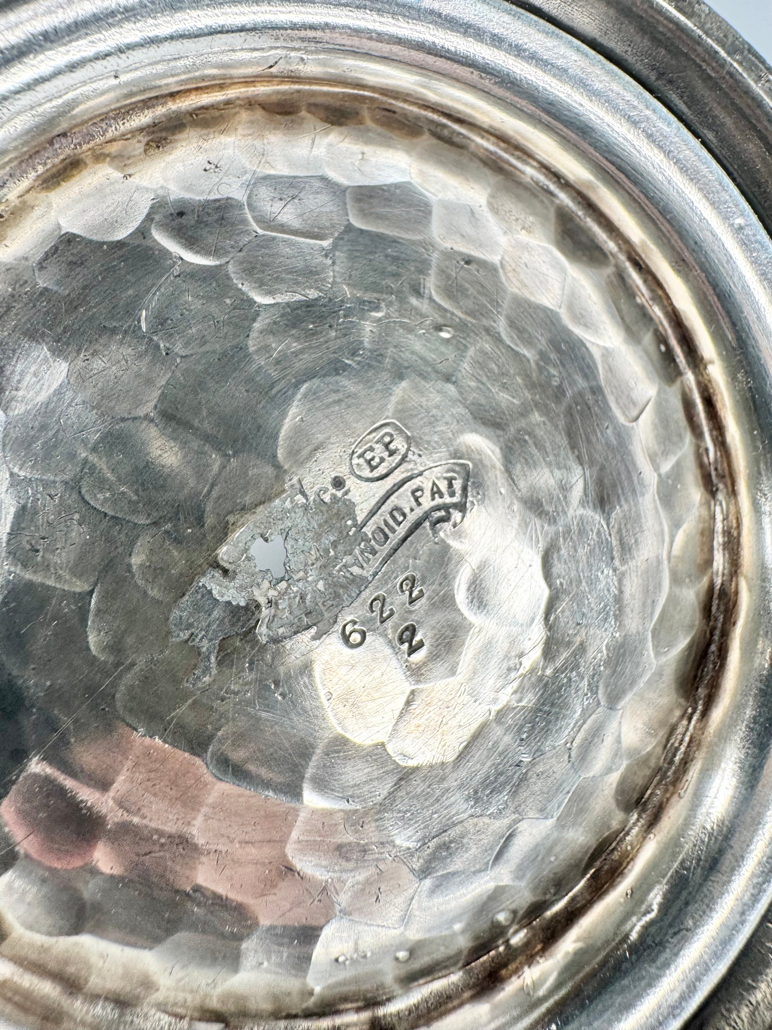 Vintage Hammered Silverplated Vase