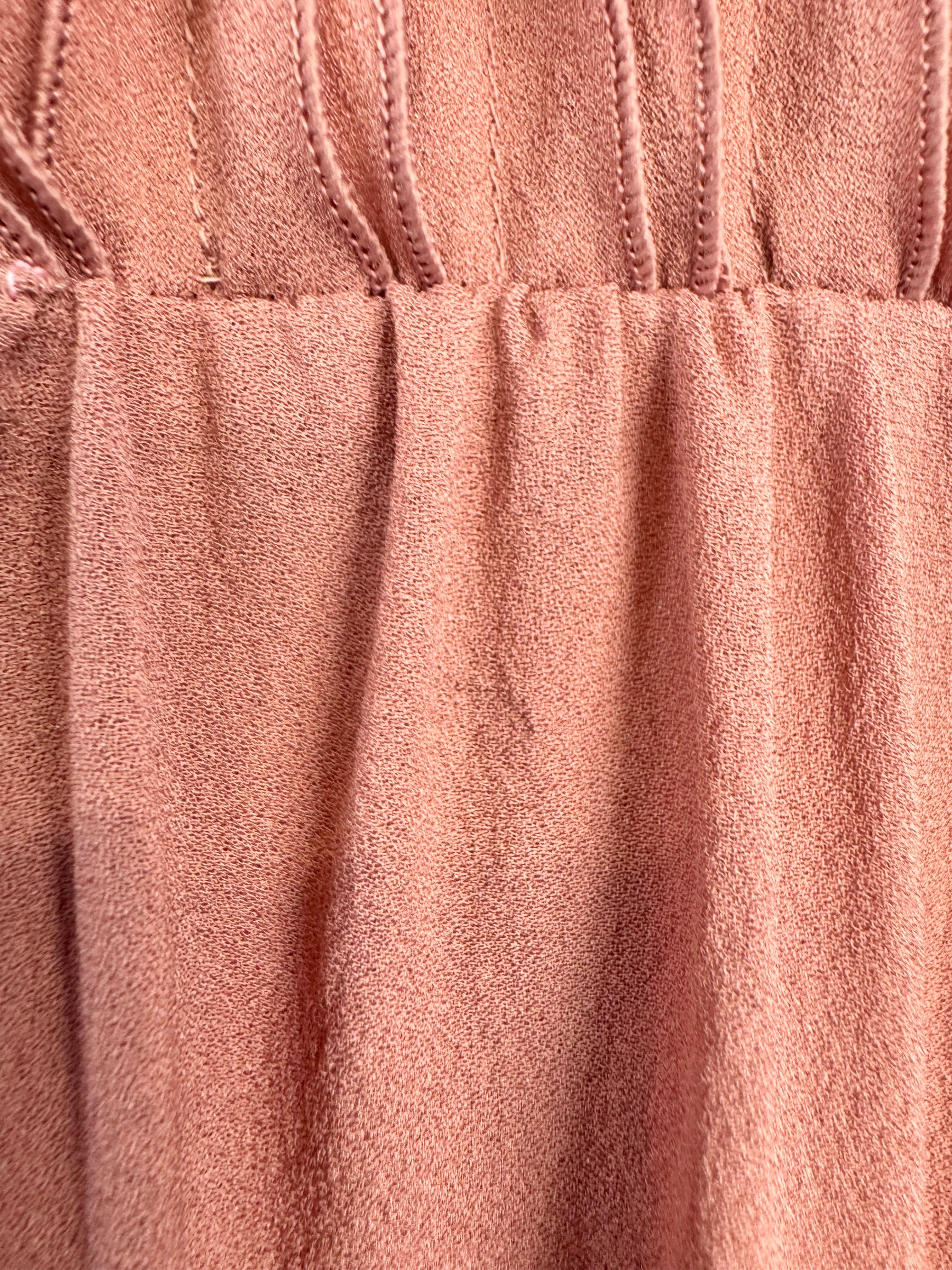 Burberry London 2010 Era Muted Peach Silk Dress - AU12/14