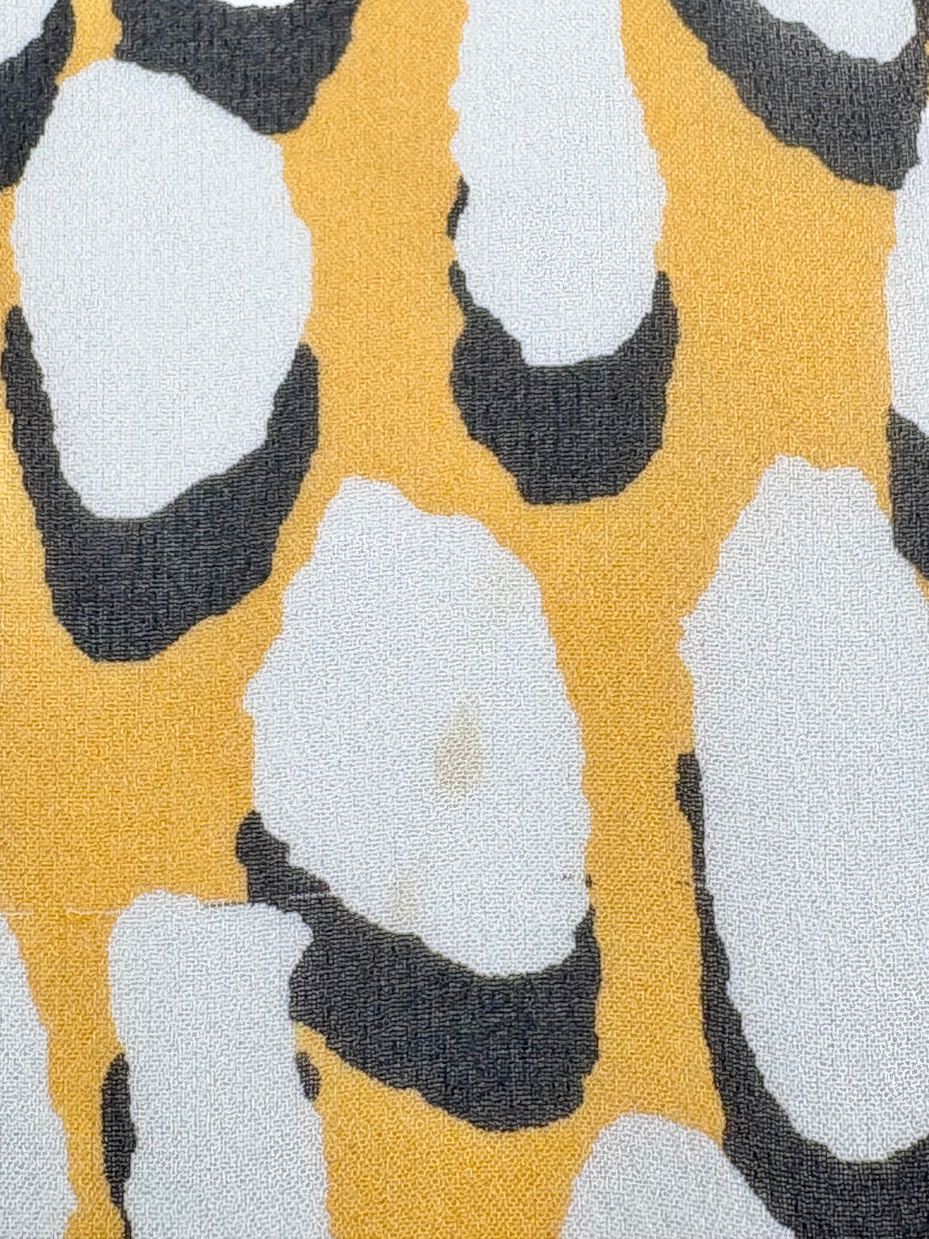 Diane von Furstenberg Yellow Patterned 'Robyn' Silk Top - AU12/14