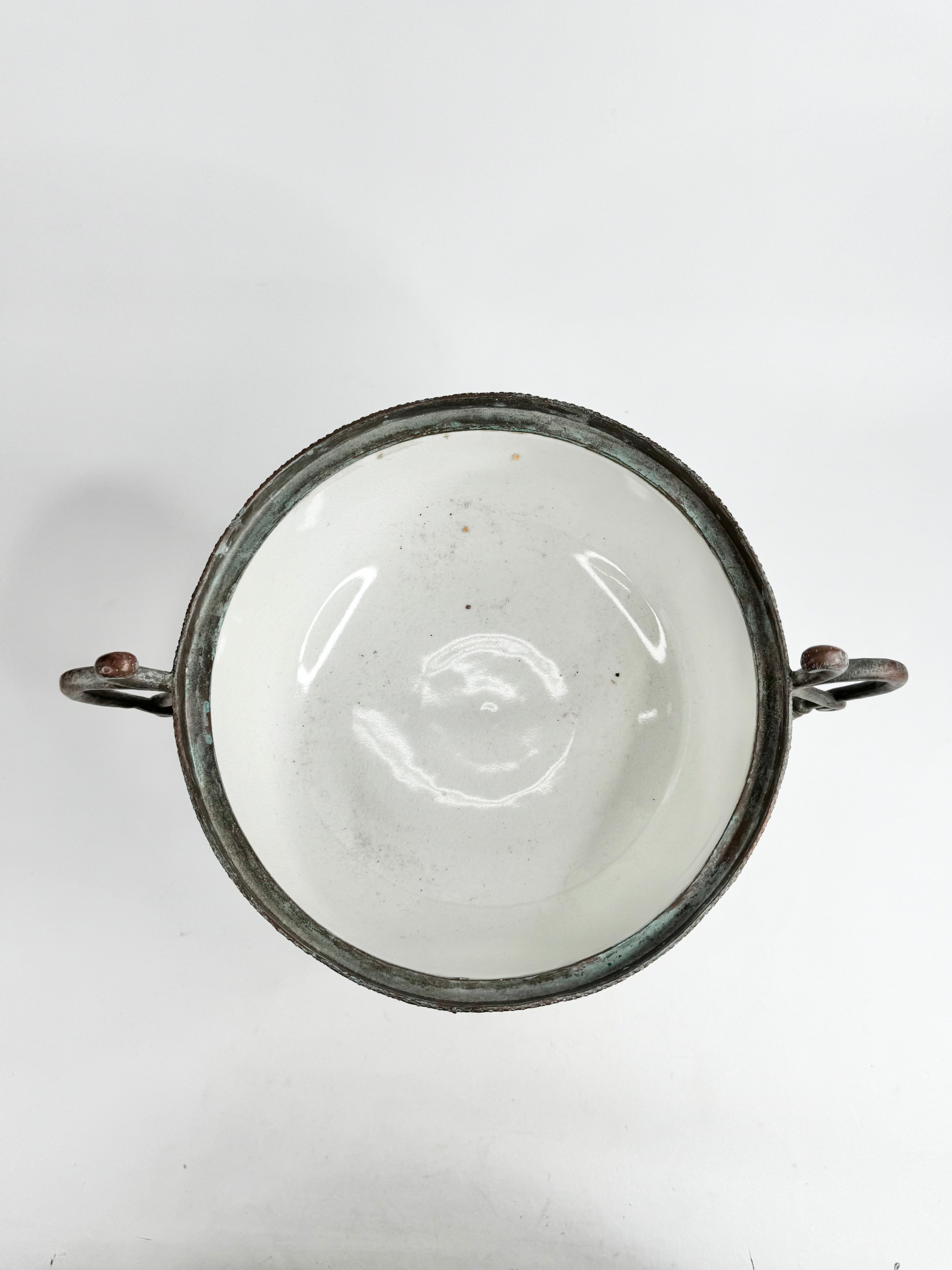 Vintage R.M. Hall Pty Ltd Crackle Glaze Centrepiece Bowl