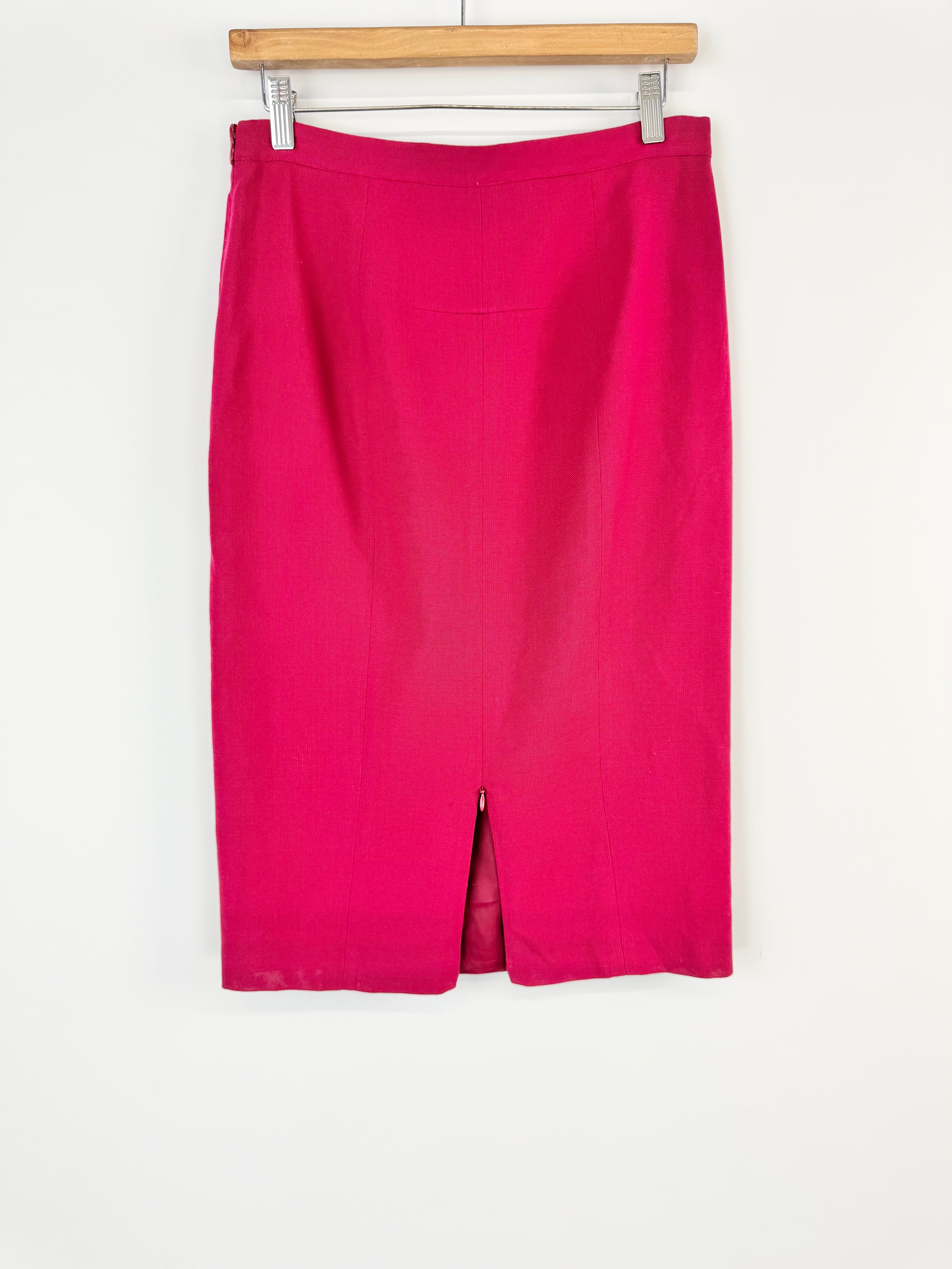 Bimba & Lola Magenta Hot Pink Pencil Skirt - AU8