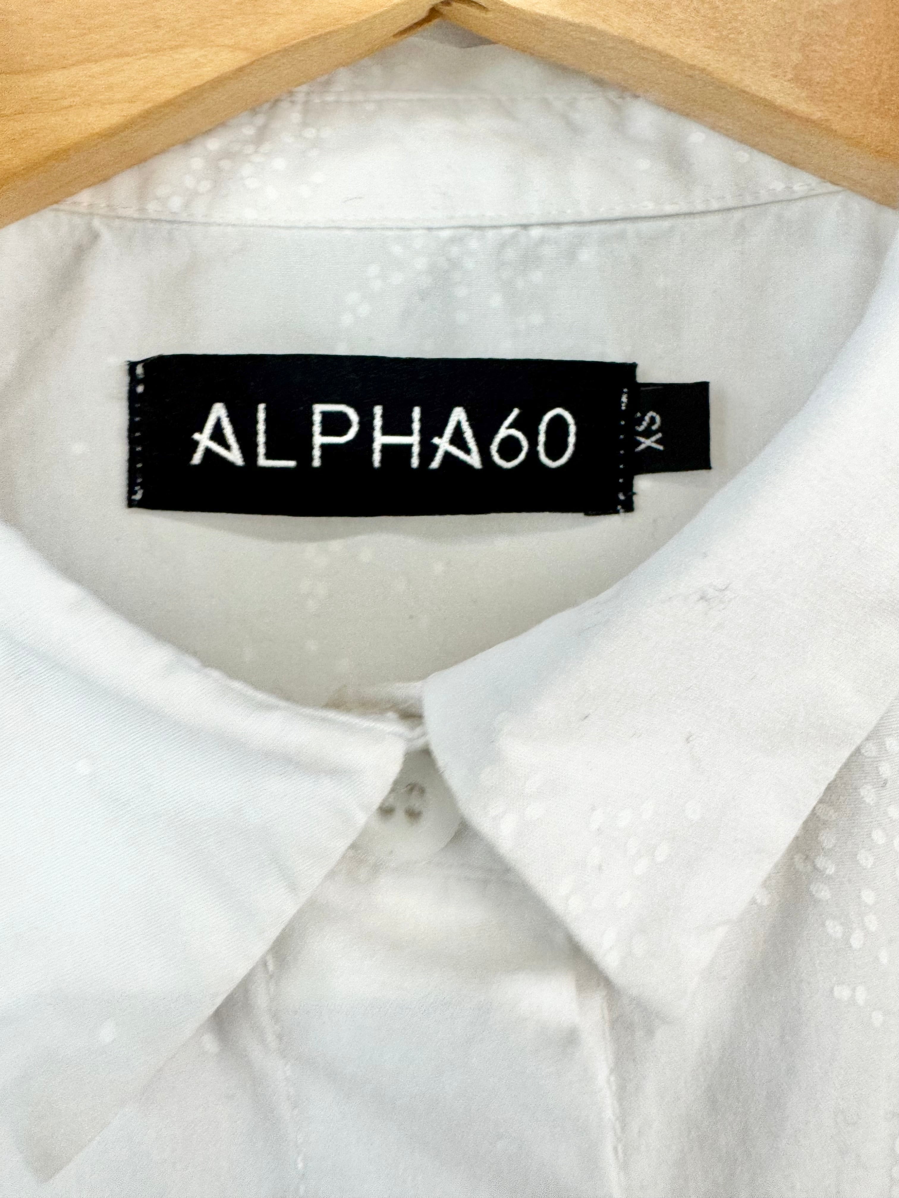 MFW Alpha 60 White Speckle Cotton Shirt - AU6/8
