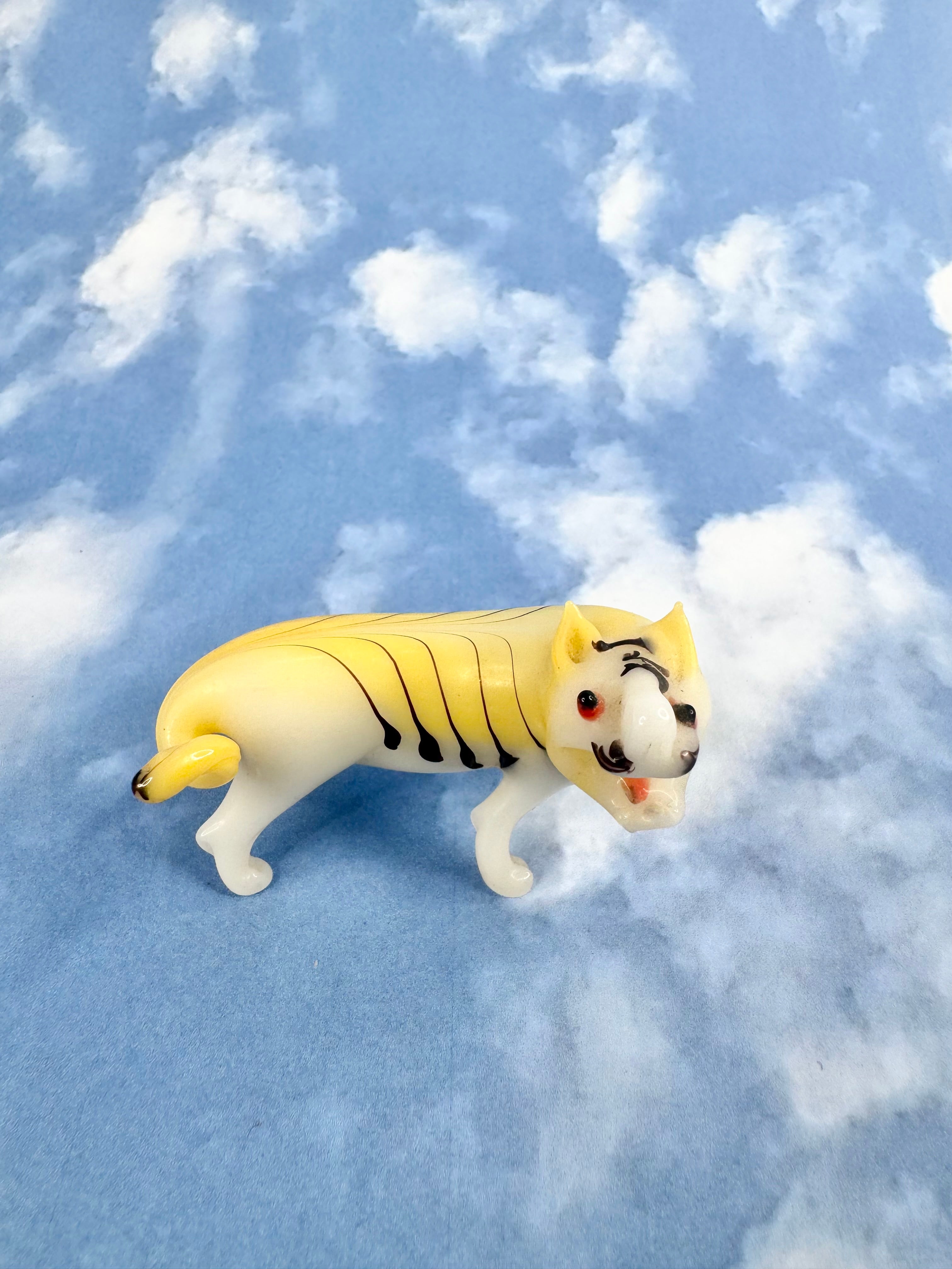 Worlds First Pig Tiger Cross in Glass