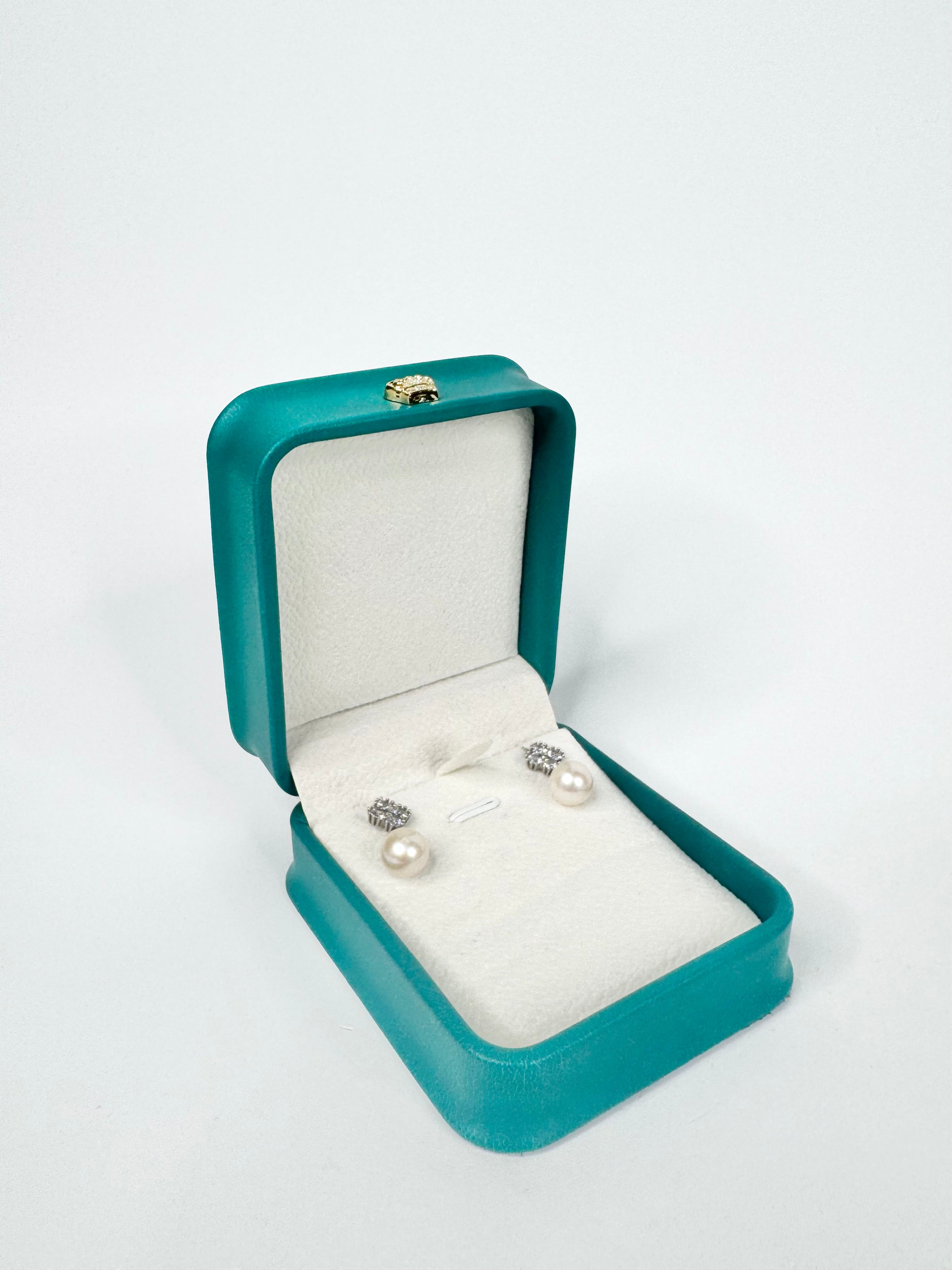 Silver, Crystal & Freshwater Pearl Earrings