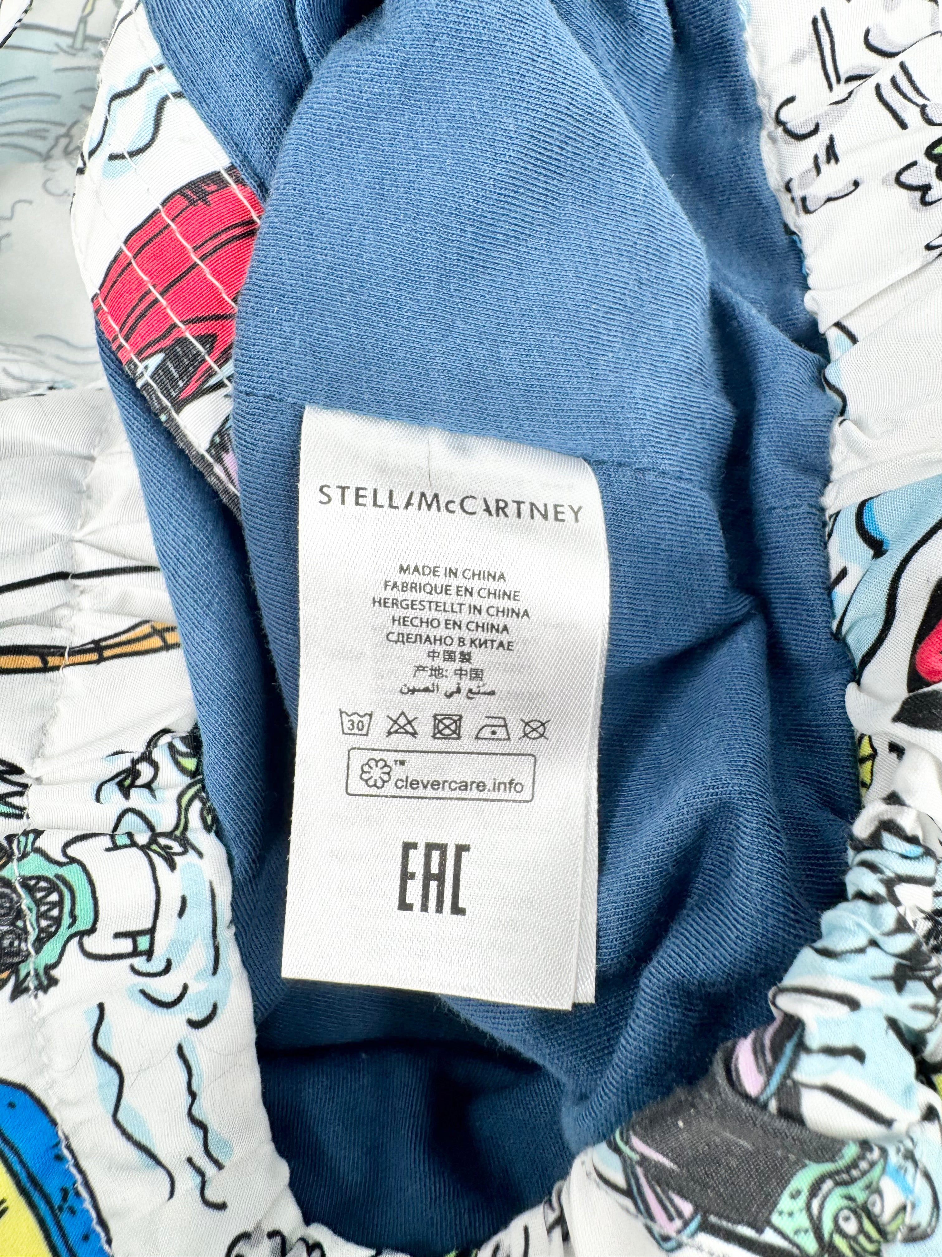 Stella Mccartney Colorful Cartoon Print Zippered Hooded Parker - Size 24 months