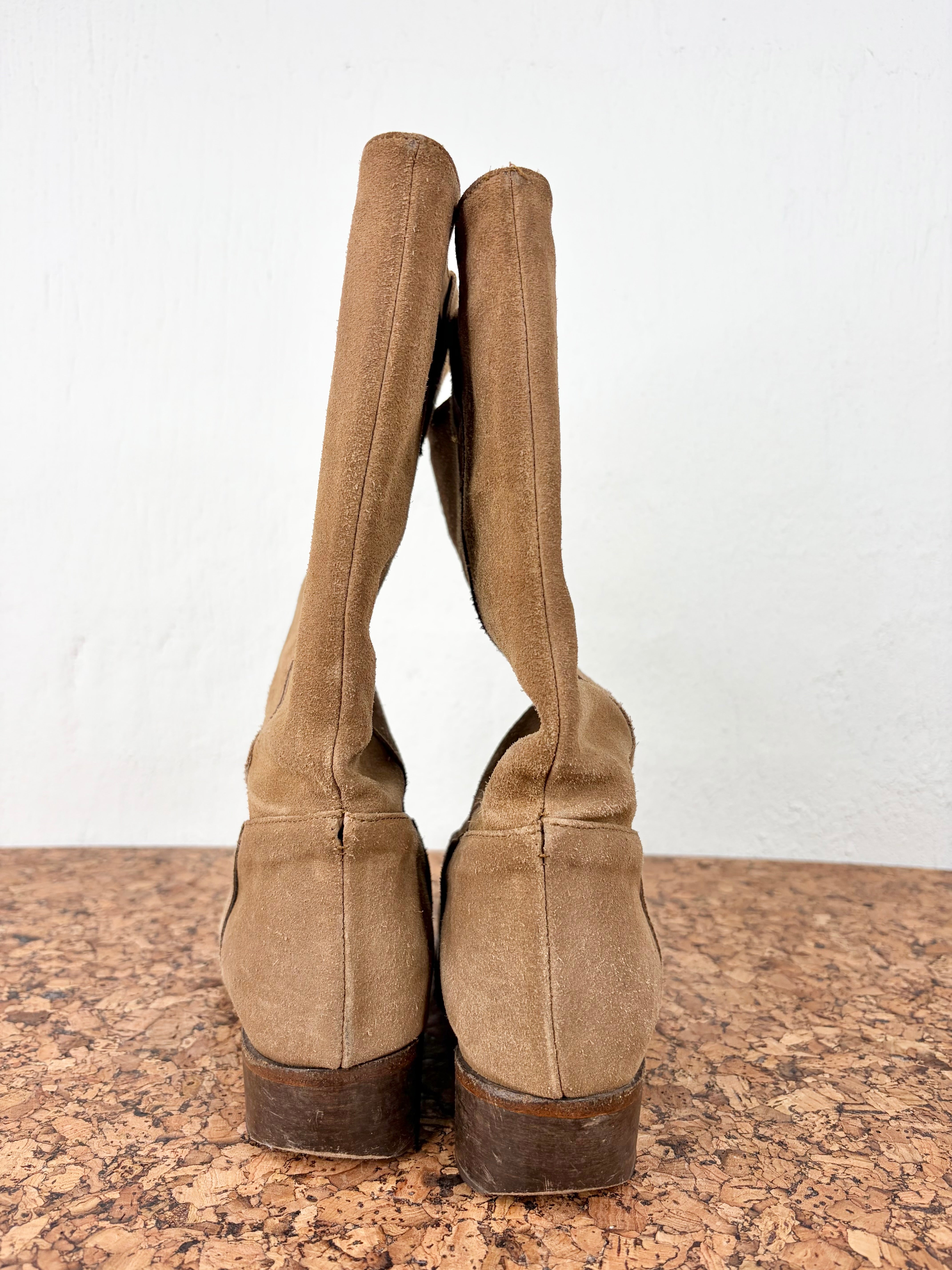 Stefano Stefani 'GANZ-12' Tobacco Suede Boot - EU37