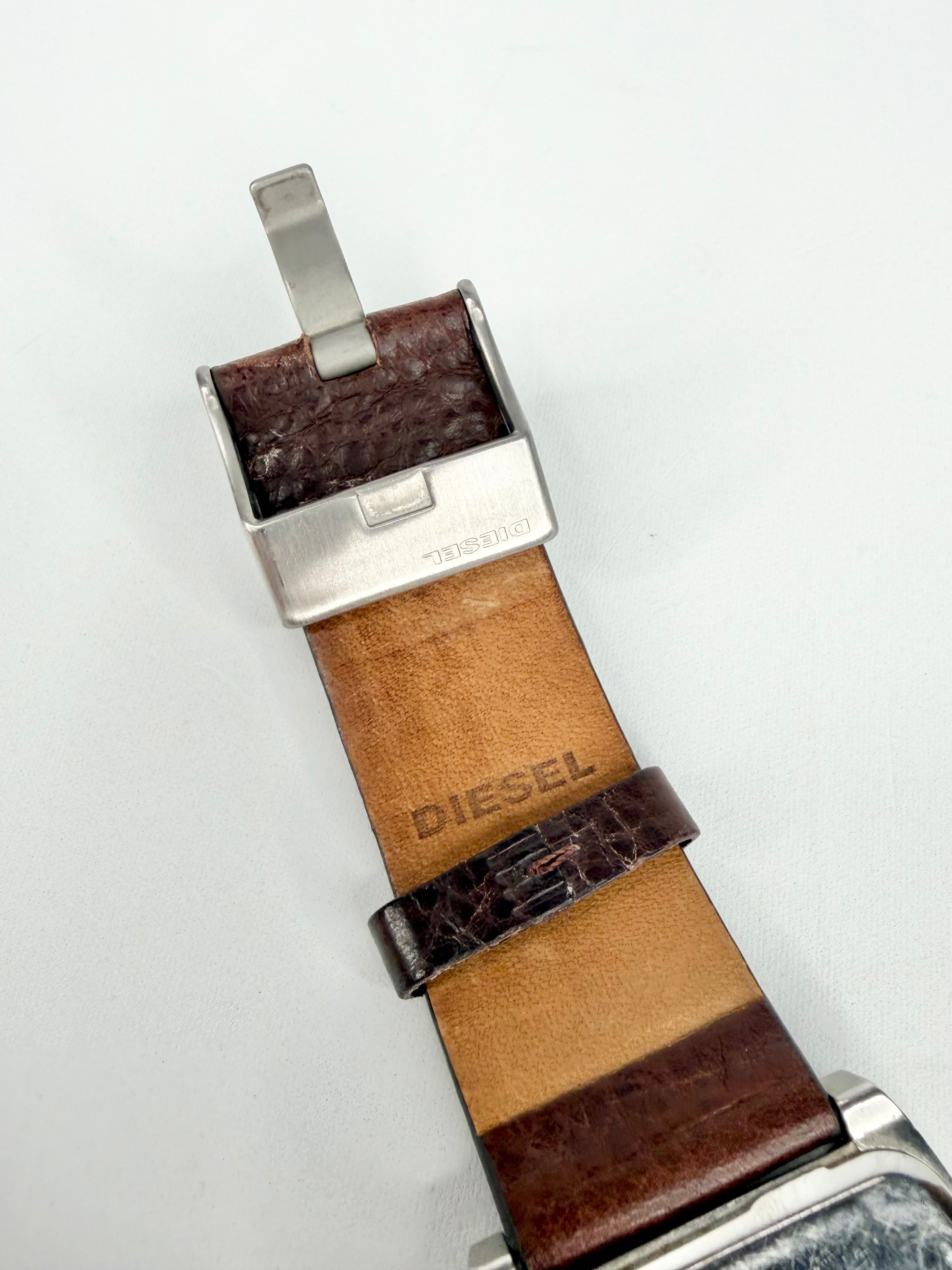 Diesel Industrial Retro Look Square Watch