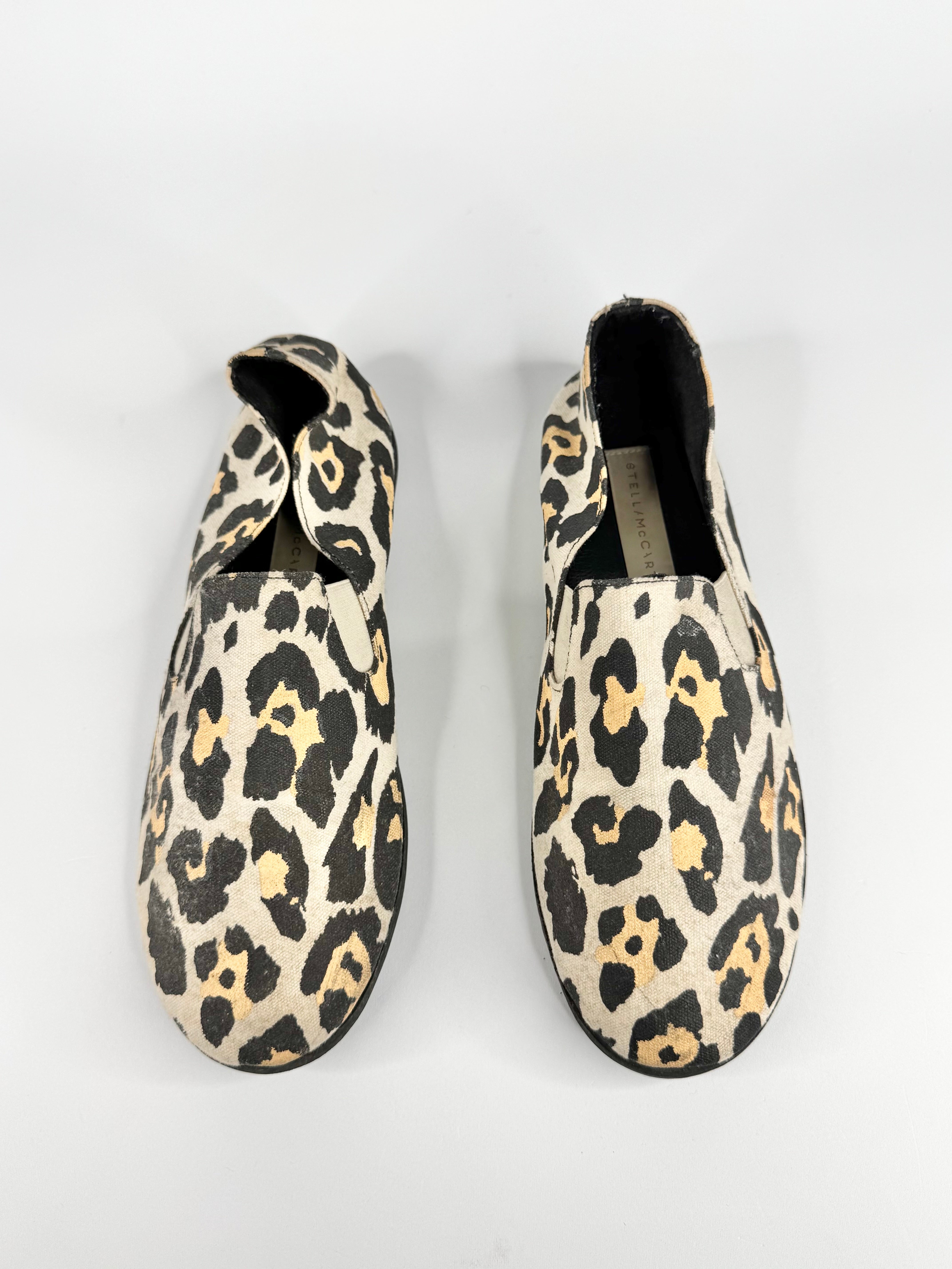 Stella McCartney Leopard Print Slip On Loafers - EU37