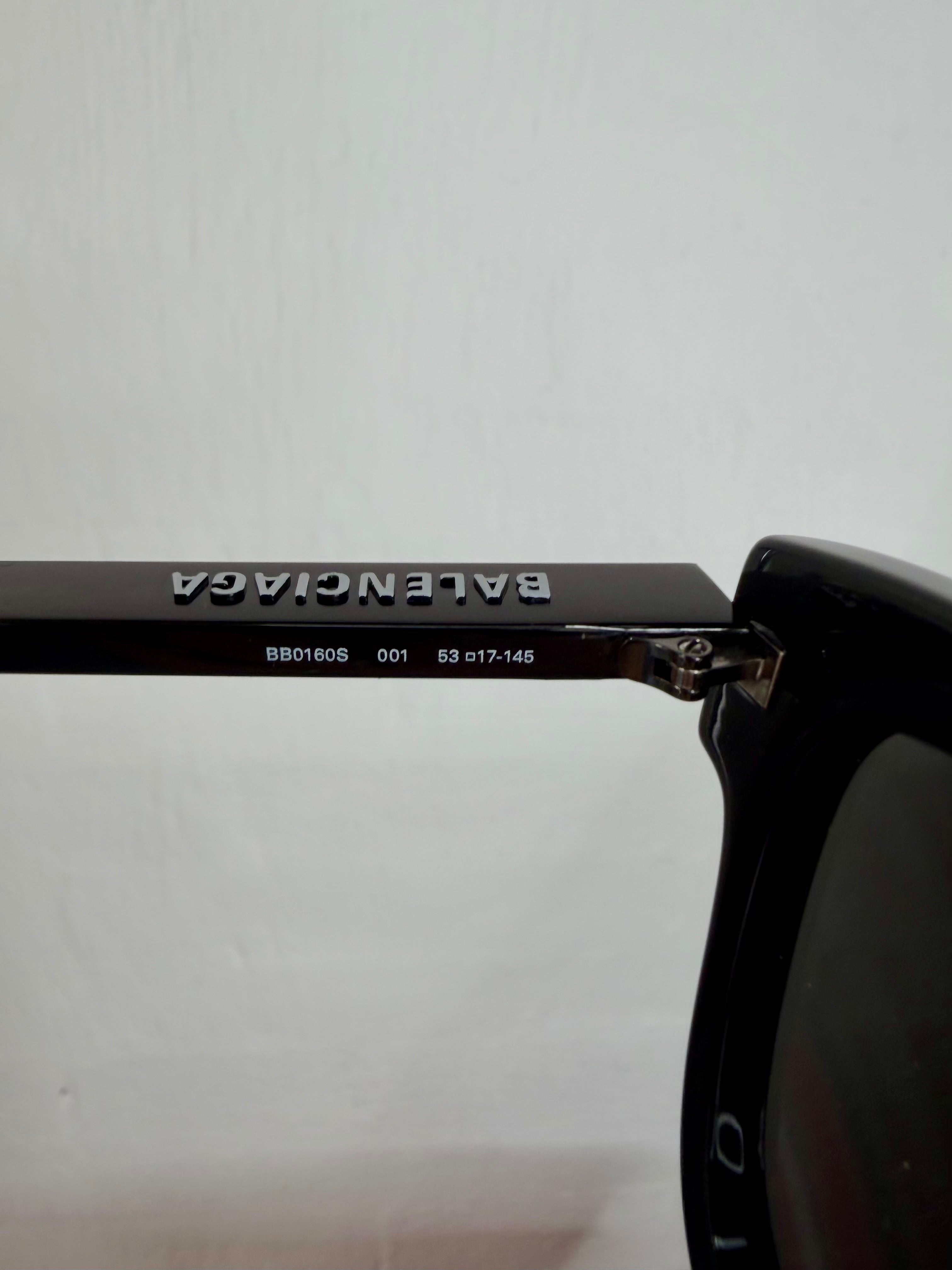 Balenciaga 'BB0160S' Black Sunglasses