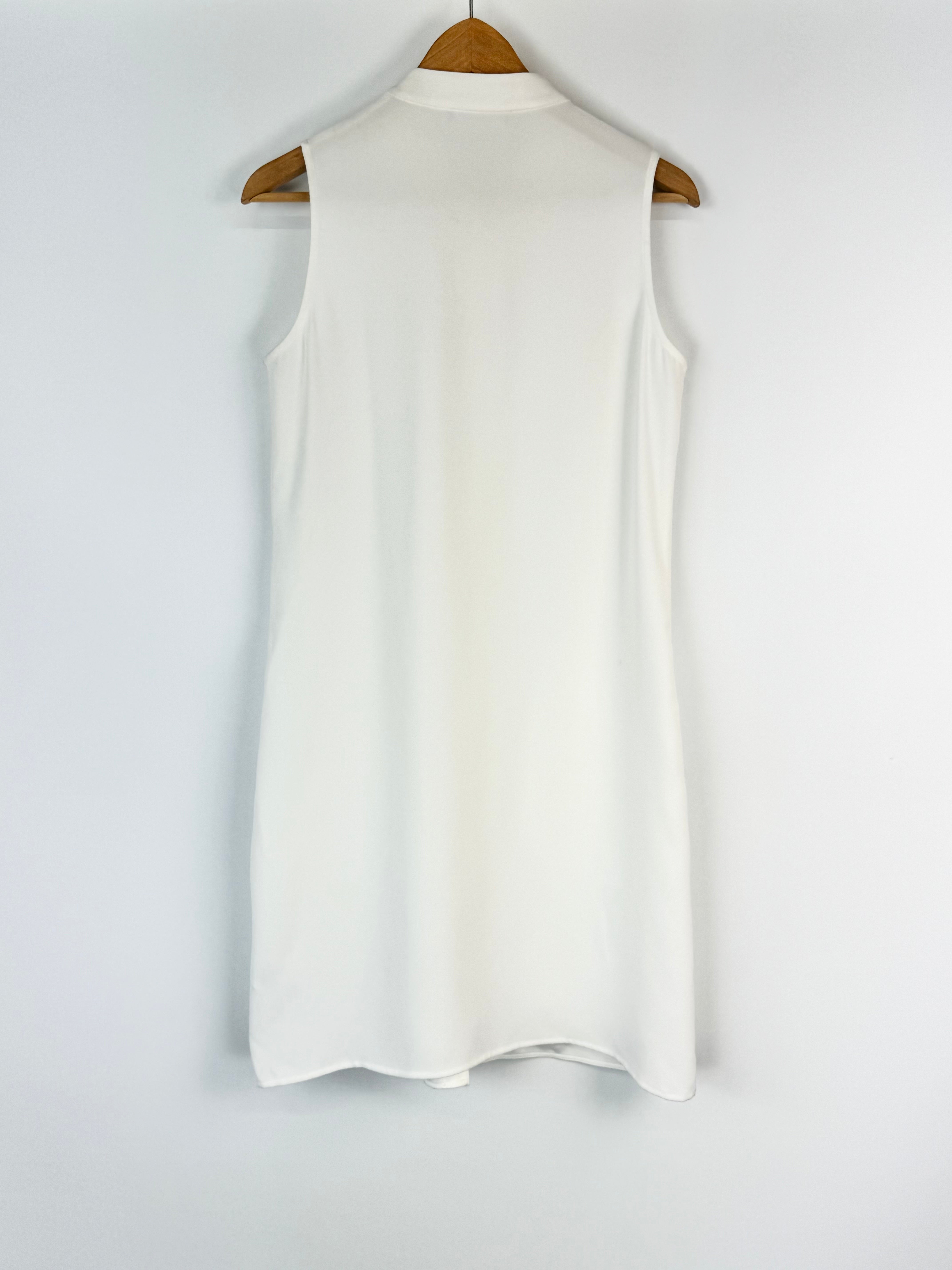 Feathers White Sleeveless Tunic - AU10/12