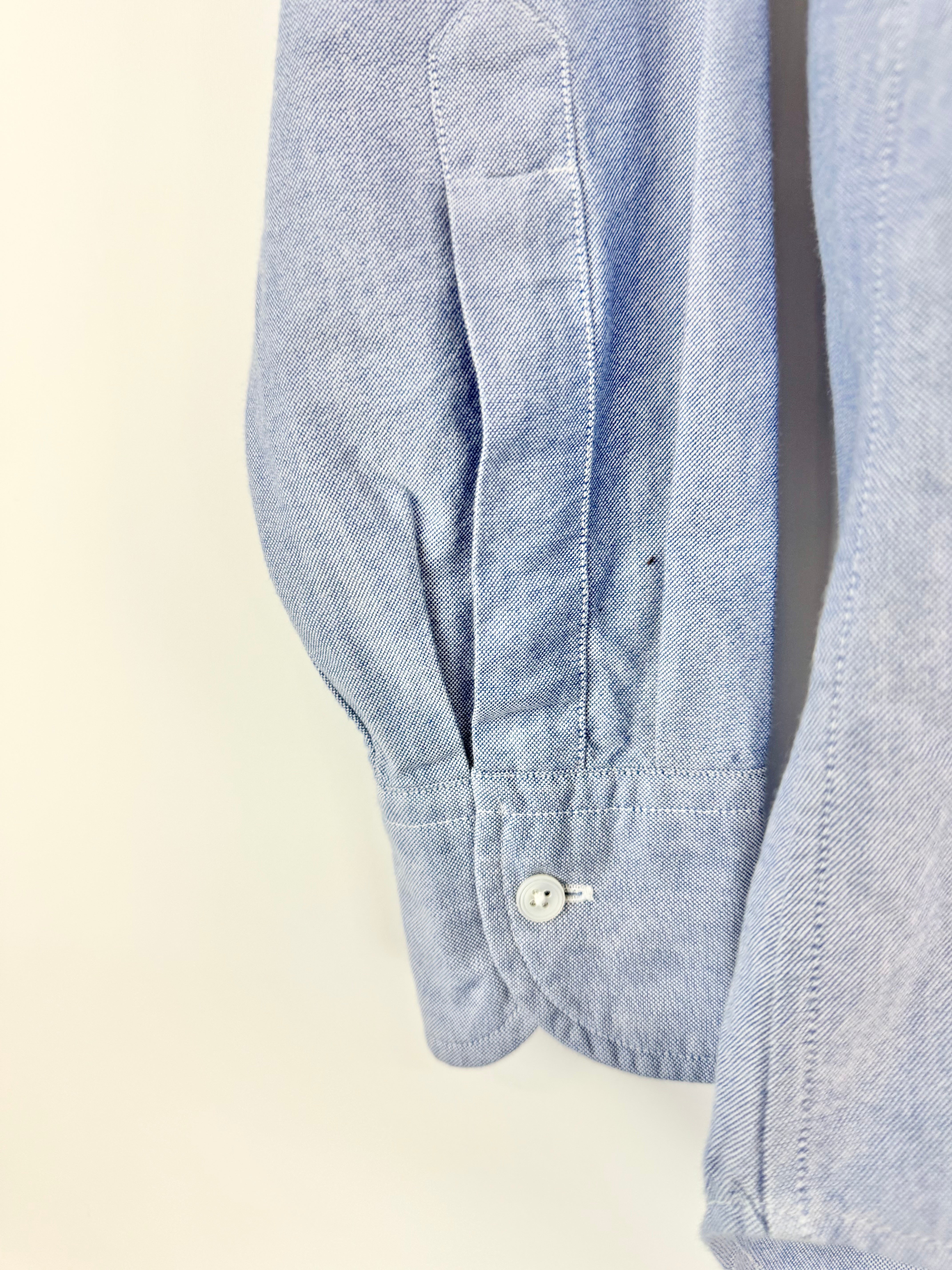 Drake's Light Blue Long Sleeve Shirt - 15/38