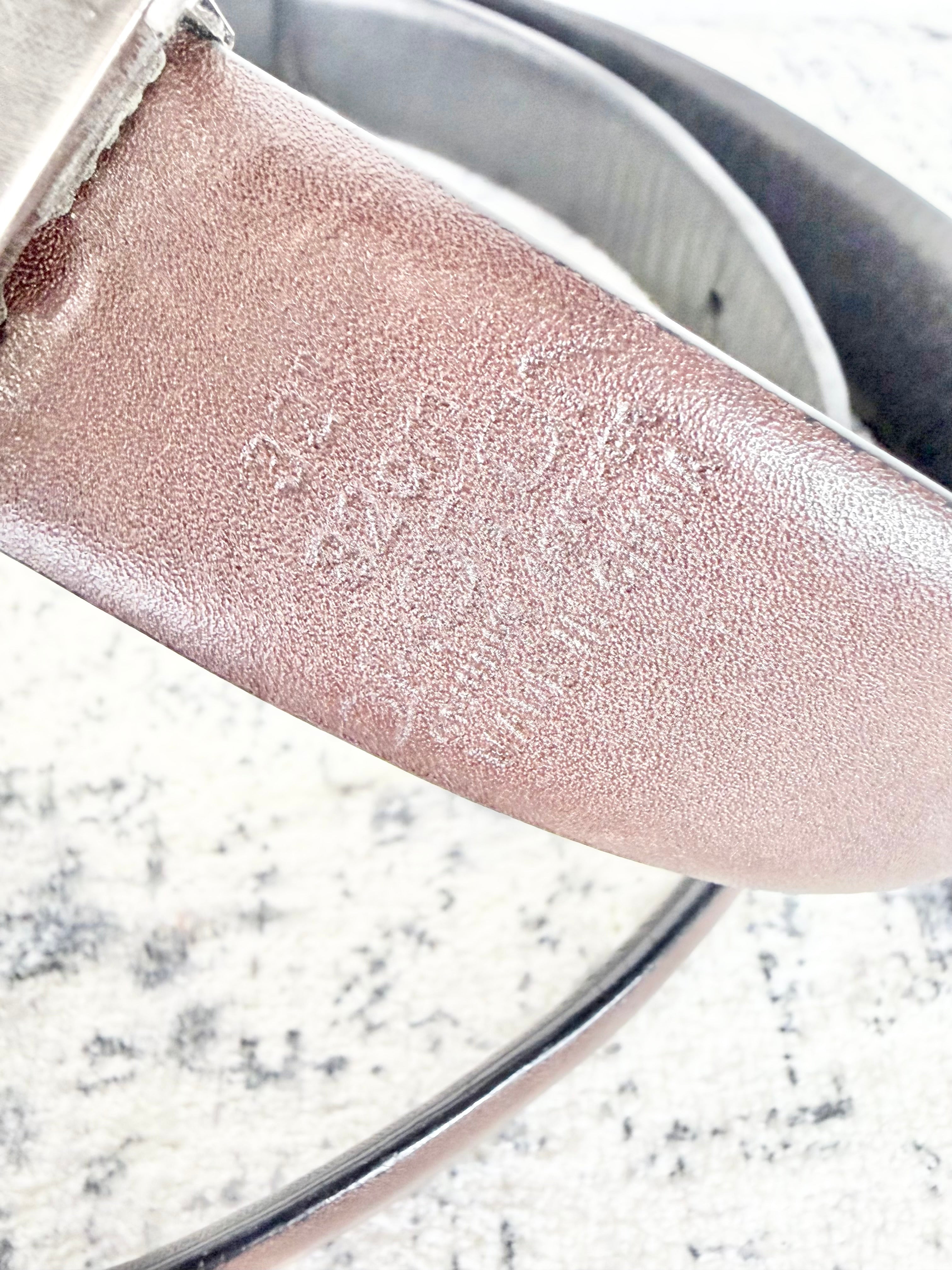 Oroton Walnut Leather Belt