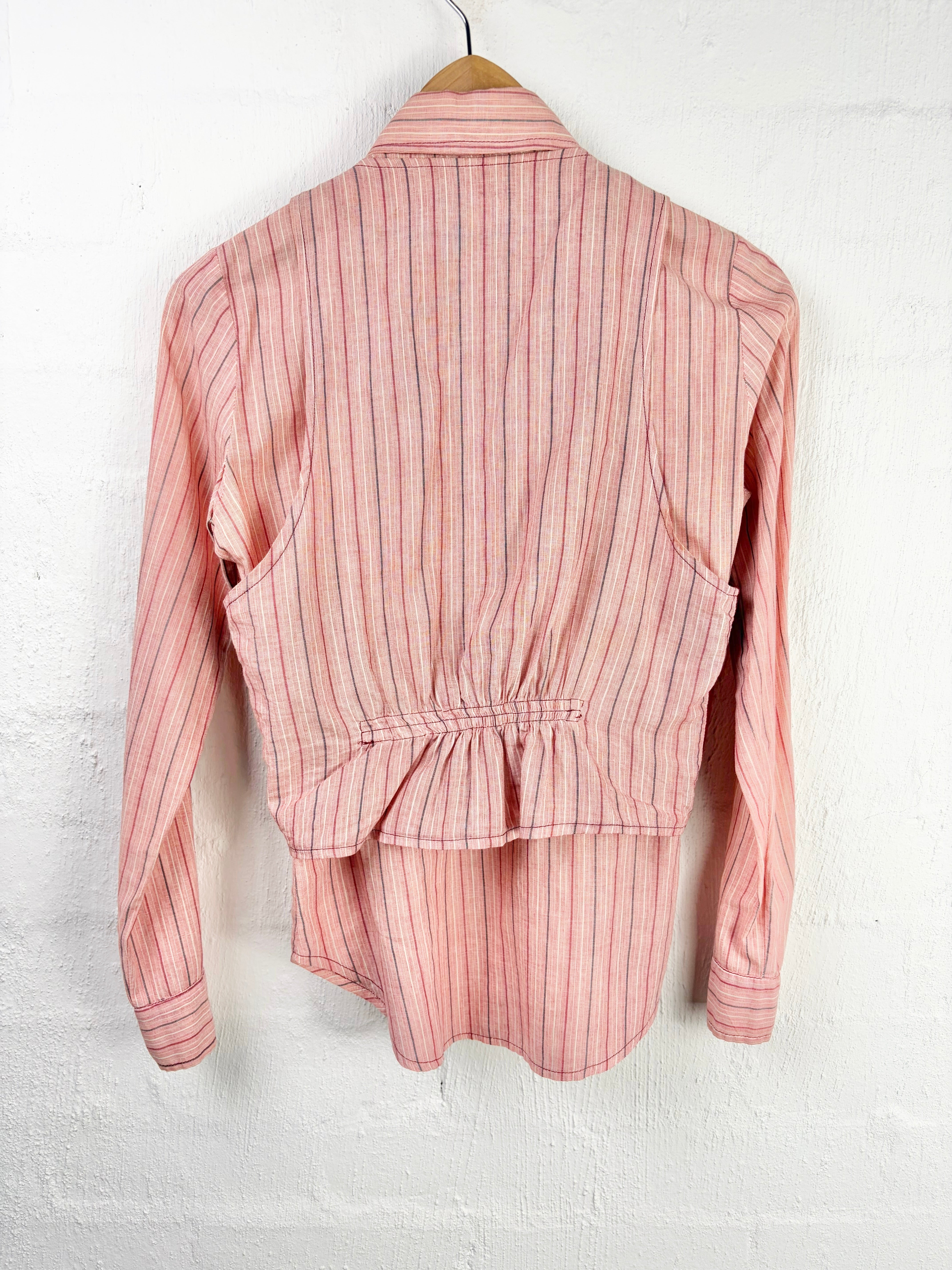 Vintage Rodney Clark Red Striped Shirt and Vest - AU12