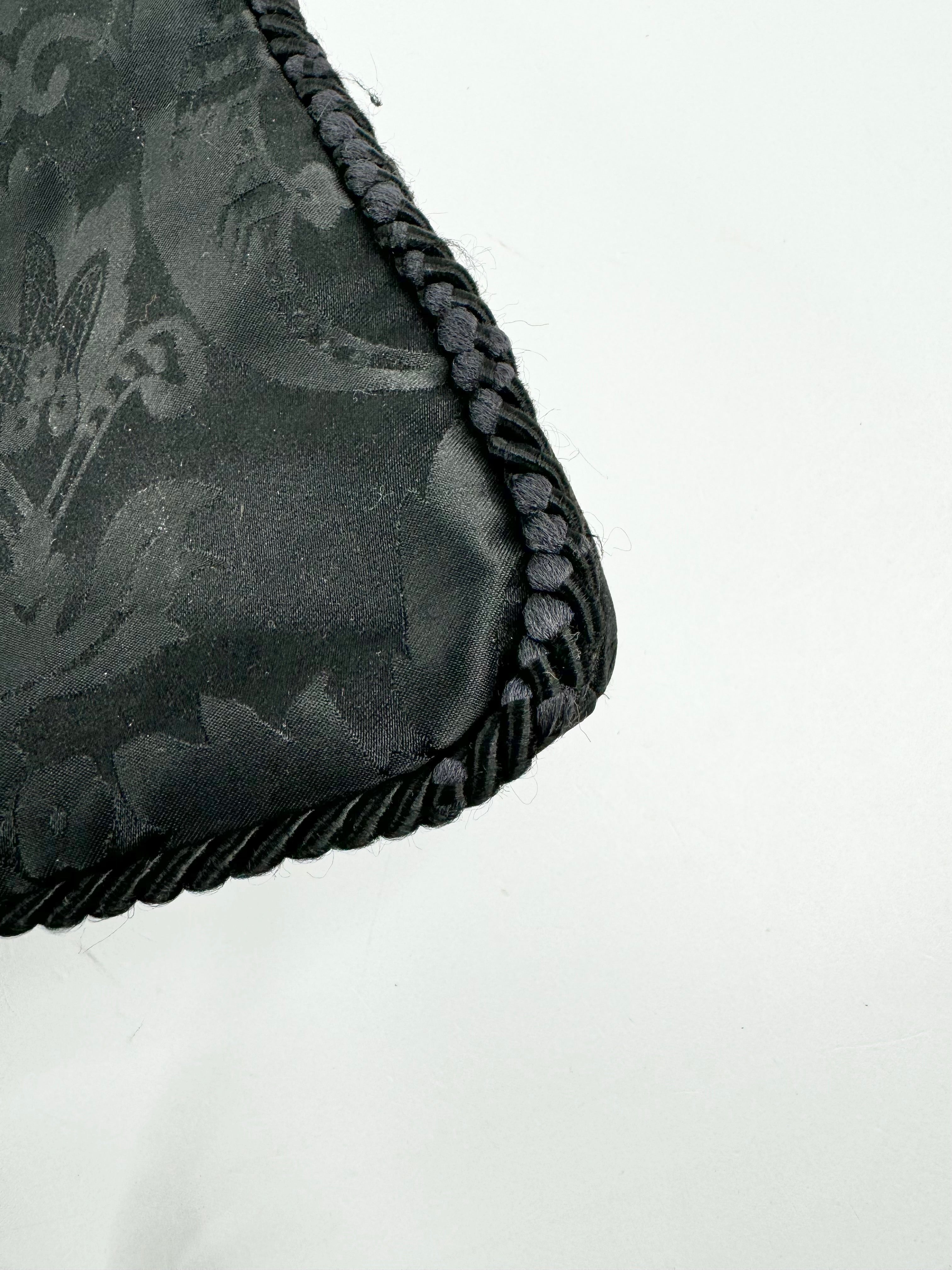 Vintage 1997 Dolce & Gabbana Black Brocade Handbag