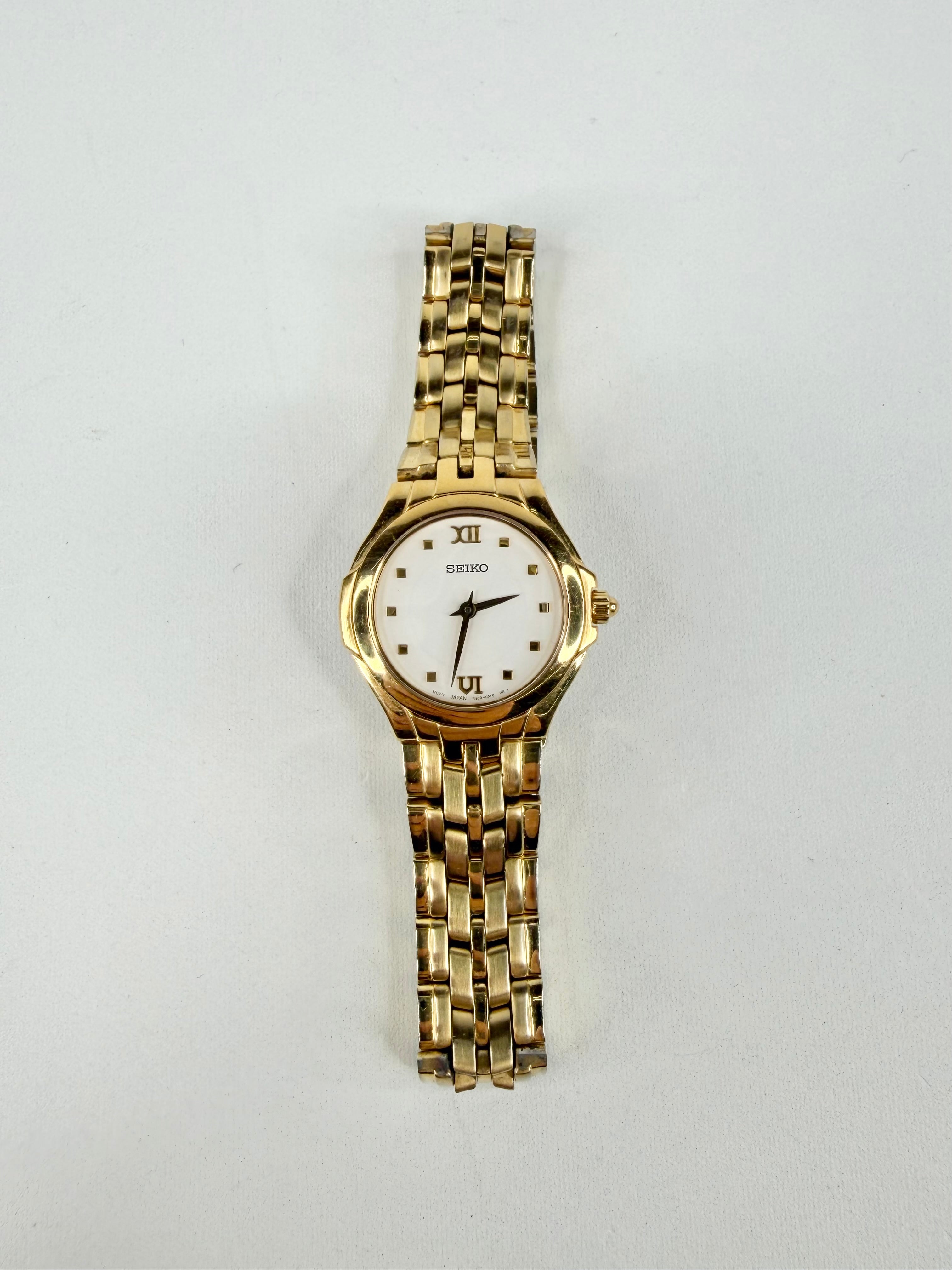 Vintage Seiko 7N00 Gold Tone Quartz Watch