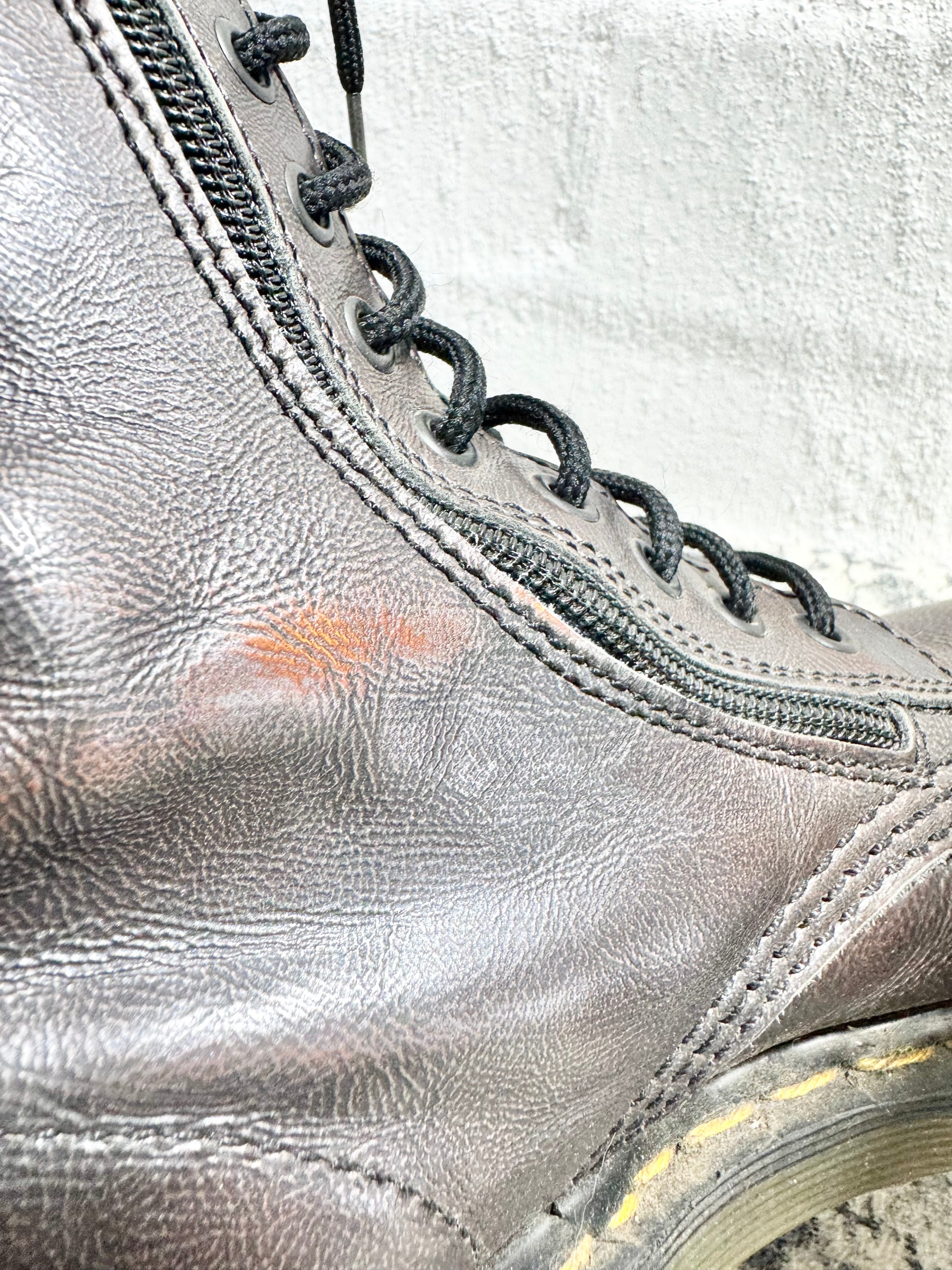 Dr Martens England Made 14 Eye Metallic Look 9733 Boots - EU37