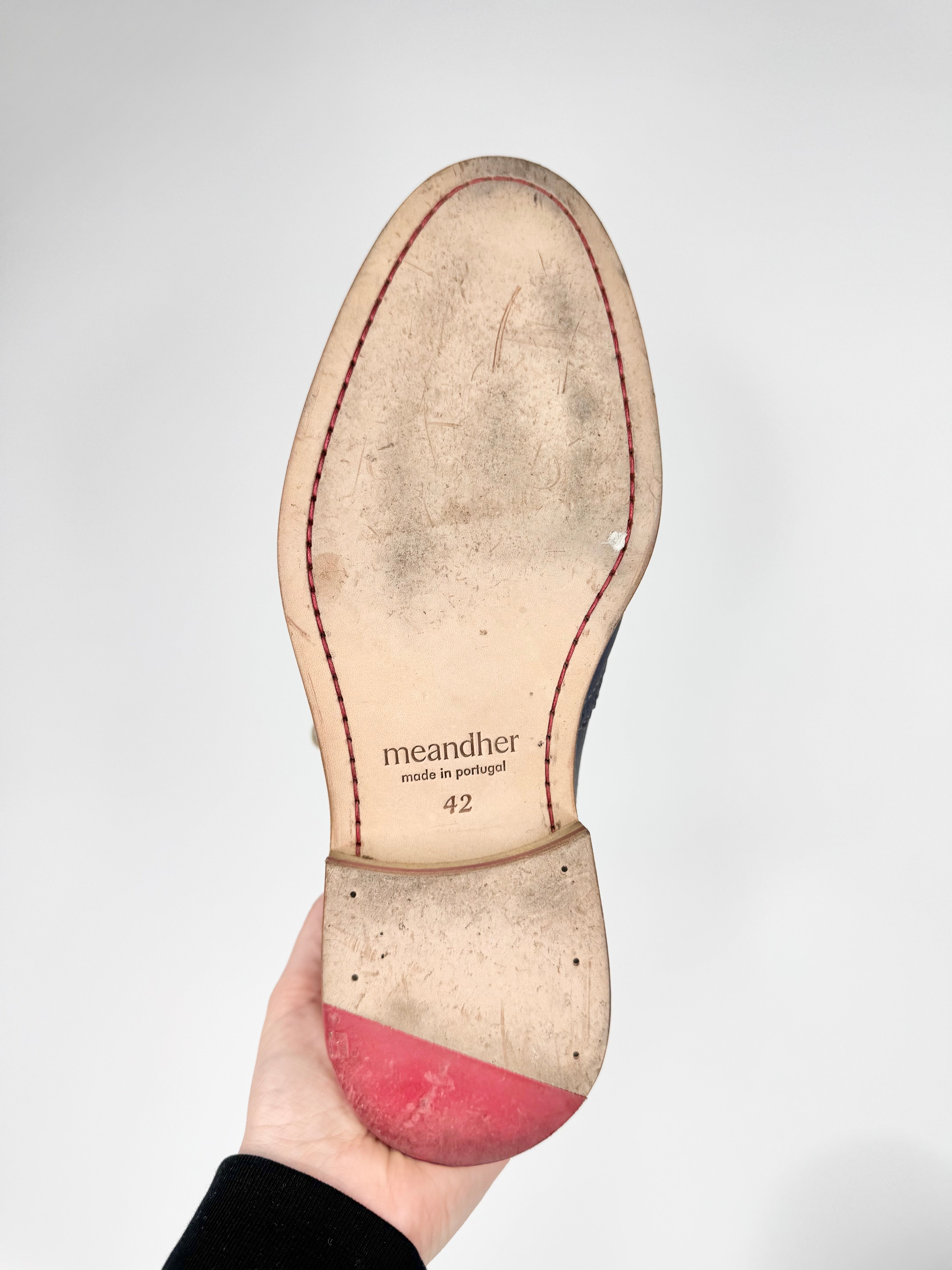 Meandher Stone Blue Brogues - EU42