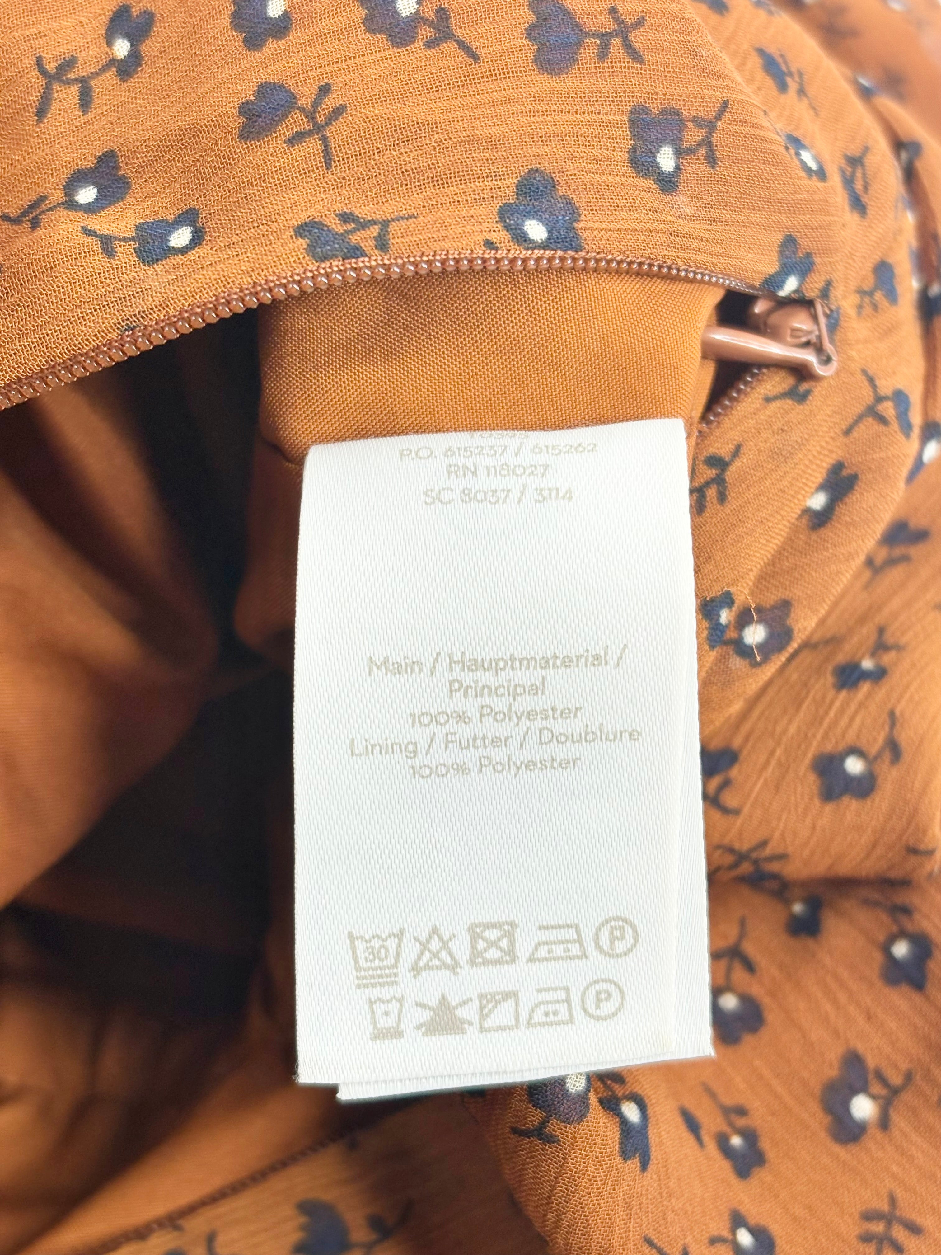 Boden Chocolate Brown 'Melody' Print Jumpsuit - AU14