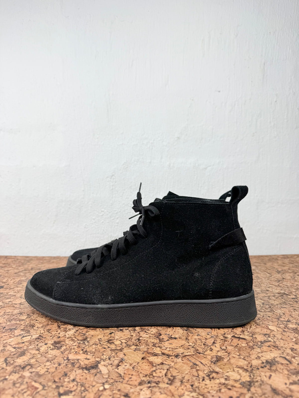 Conflict for Interest Black Suede High Top Lace Ups - EU42