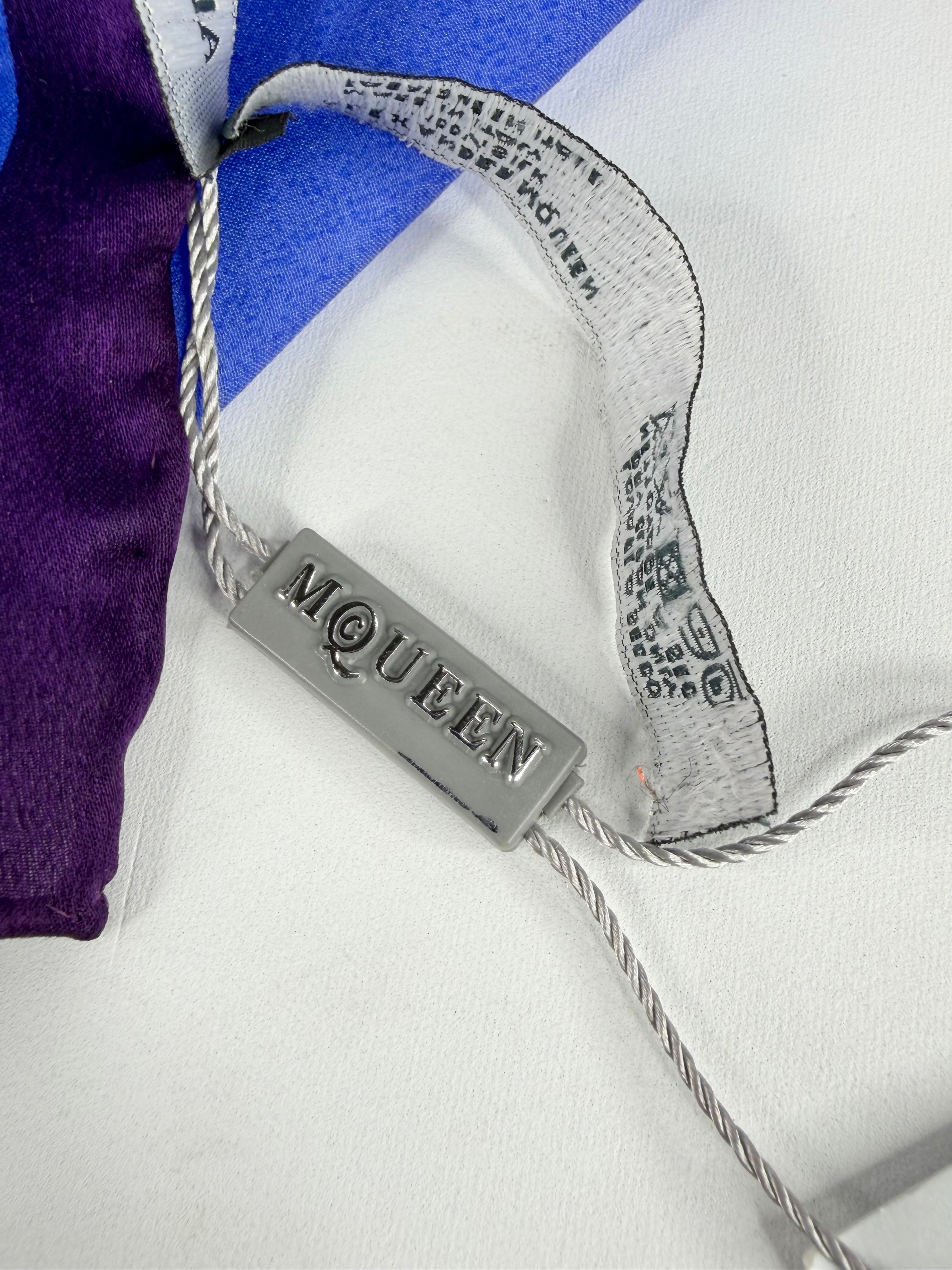 Alexander McQueen Flower Silk Scarf with Tags