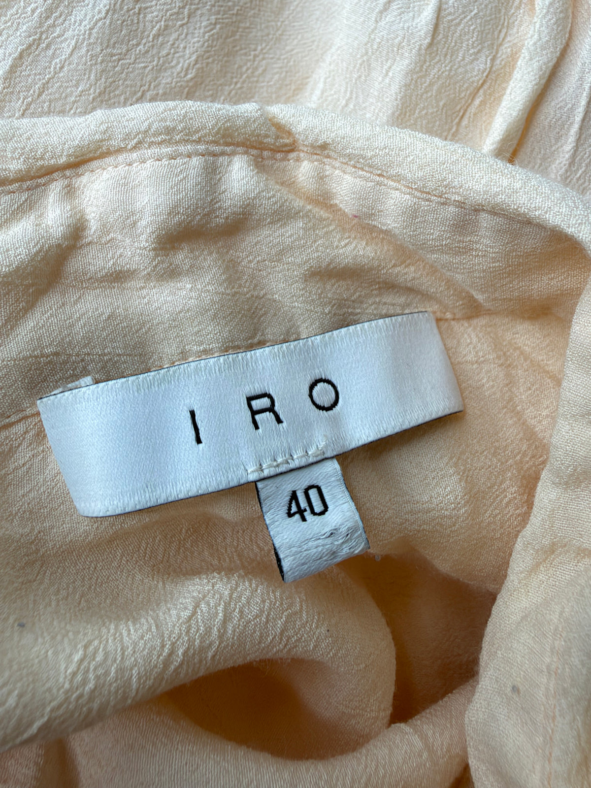 IRO 'Jincy' Frilled & Embroidered Drawstring Mini Dress - AU10