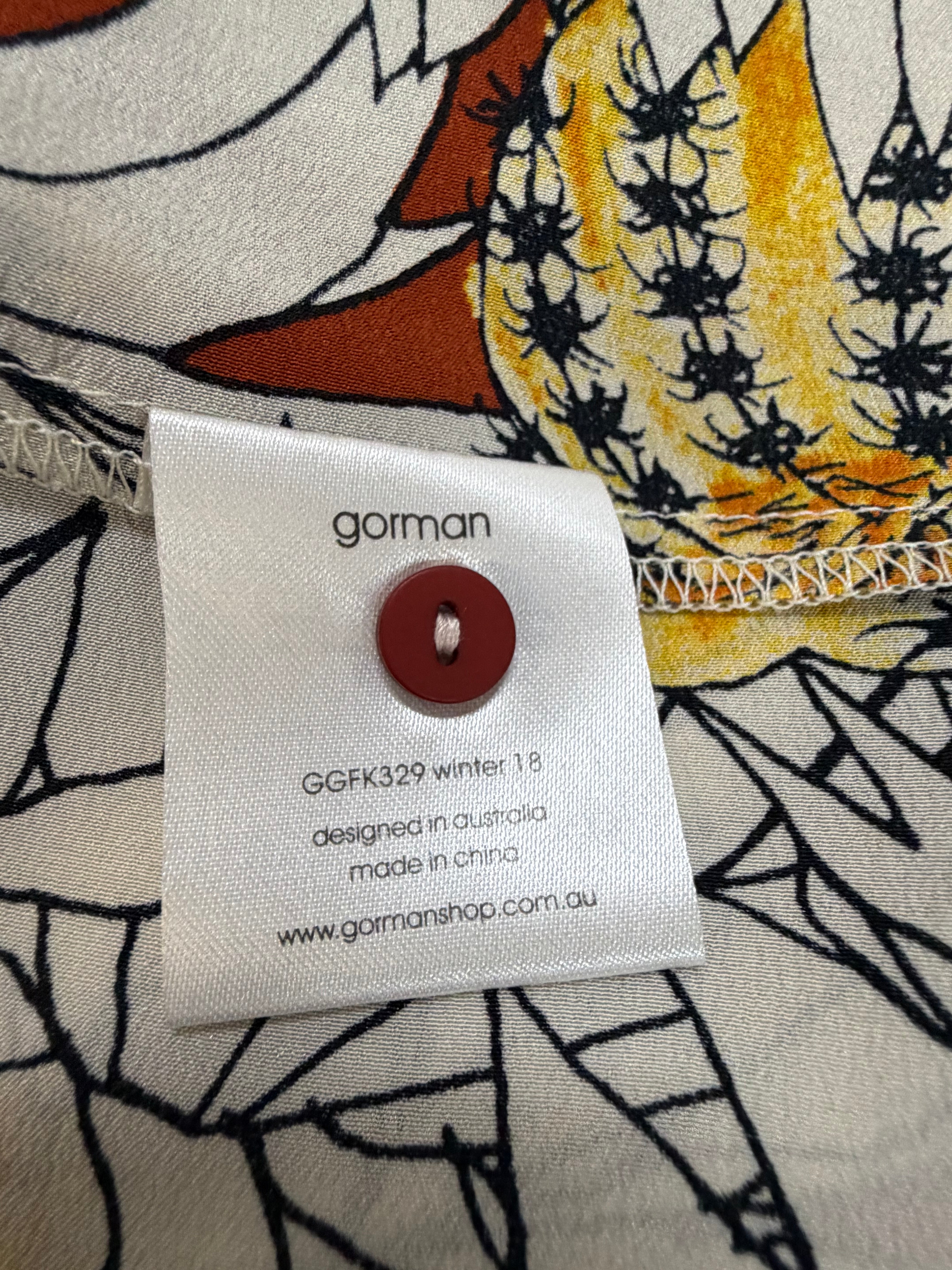 Gorman Winter 2018 Silk Cactus Flower Dress - AU10