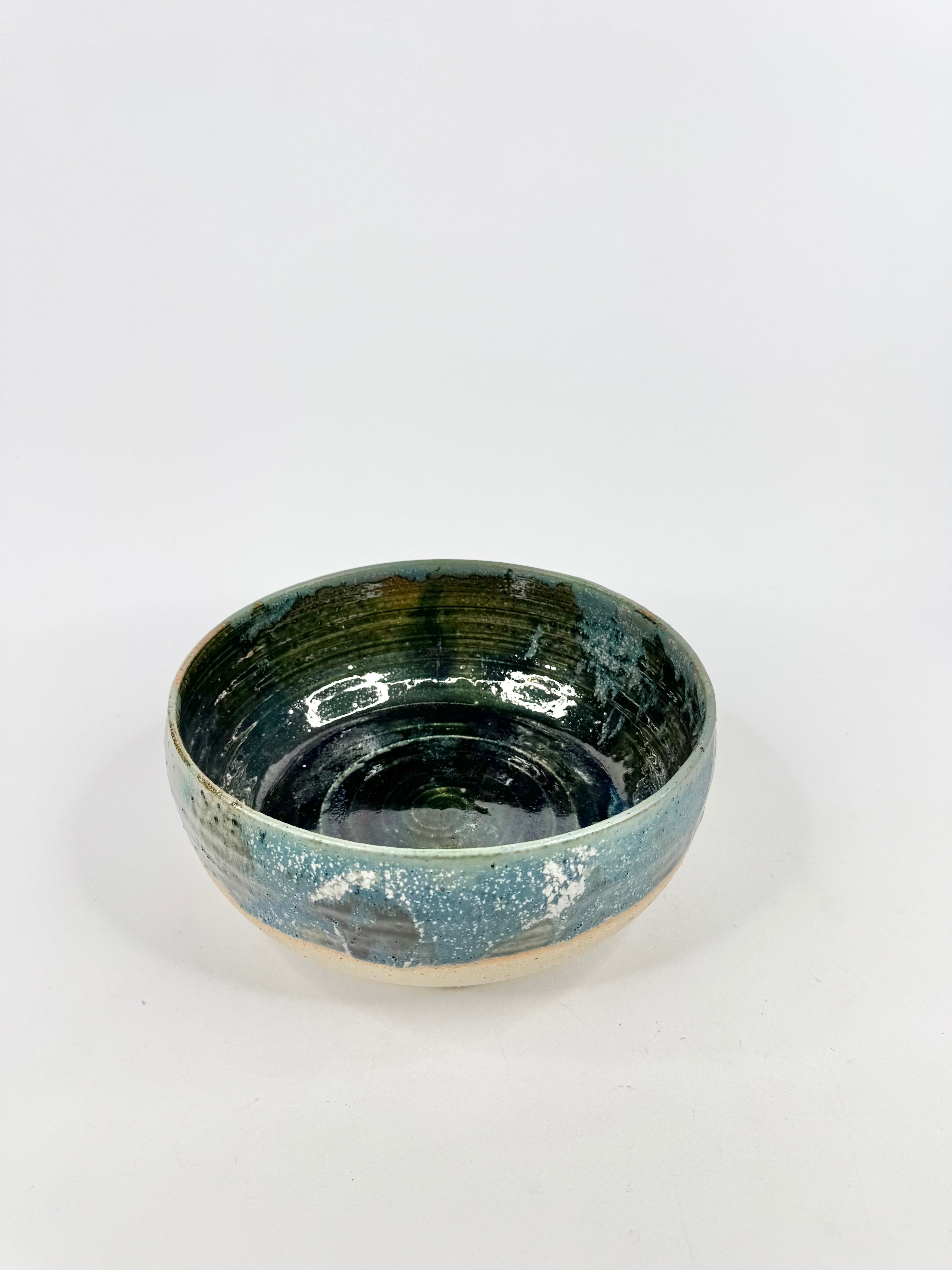 Woodshed Ceramics Blue & Green Glazed Stoneware Dish