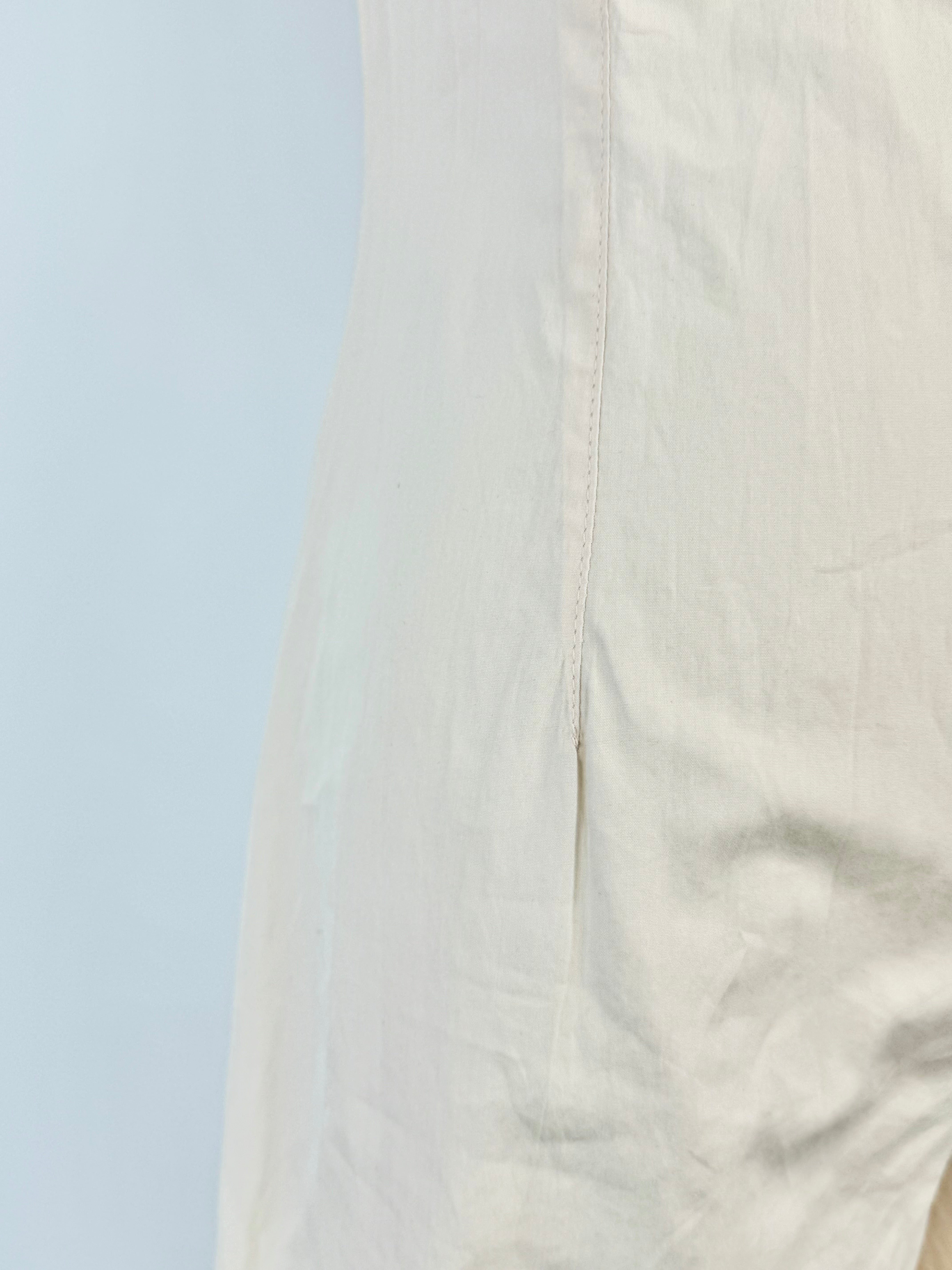 Vintage 2002 Chanel Apricot Pastel Sleeveless Cotton & Silk Jumpsuit - AU6/8