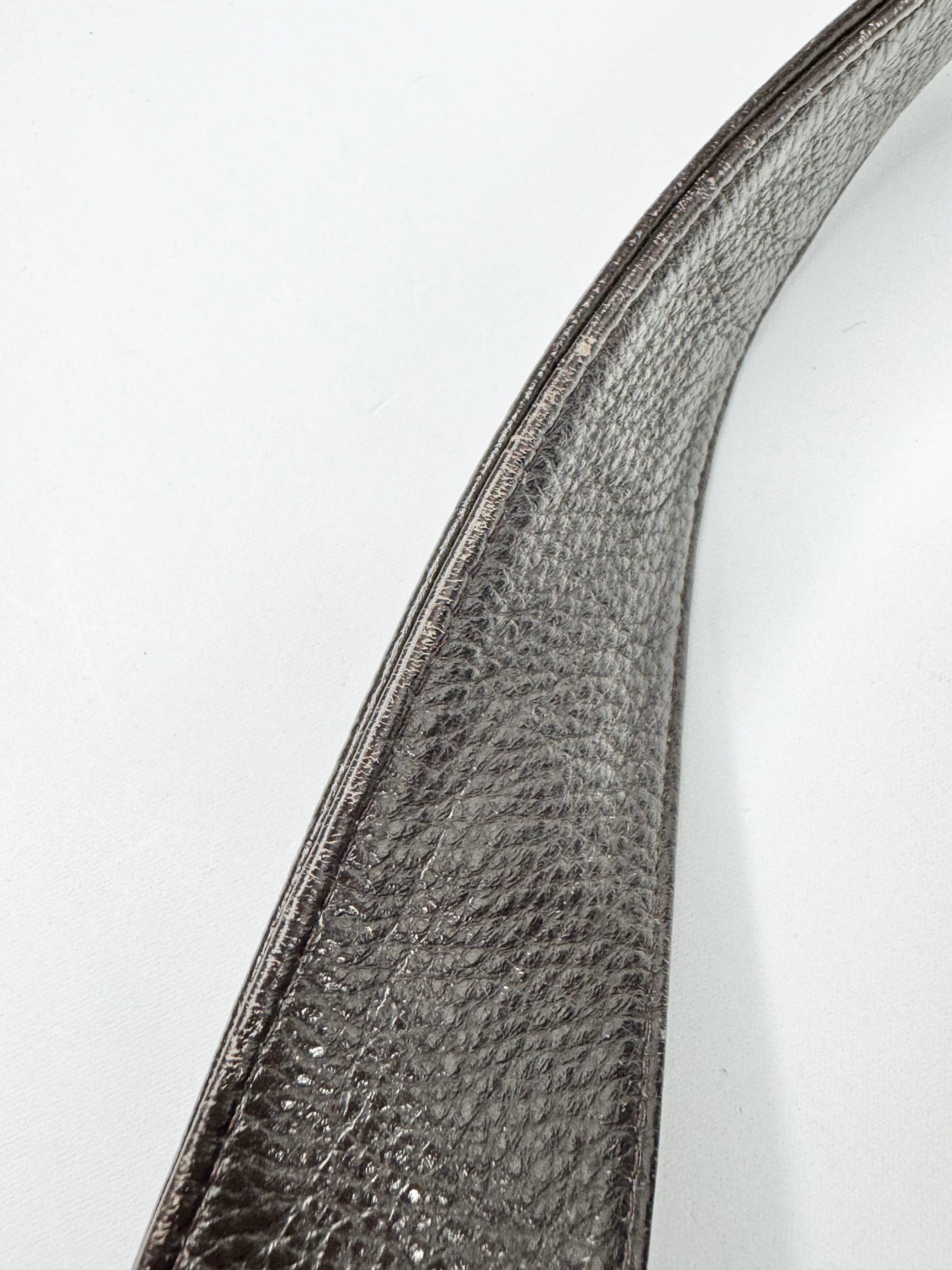 Le Tanneur Large Coffee Brown Grained Shoulder Bag