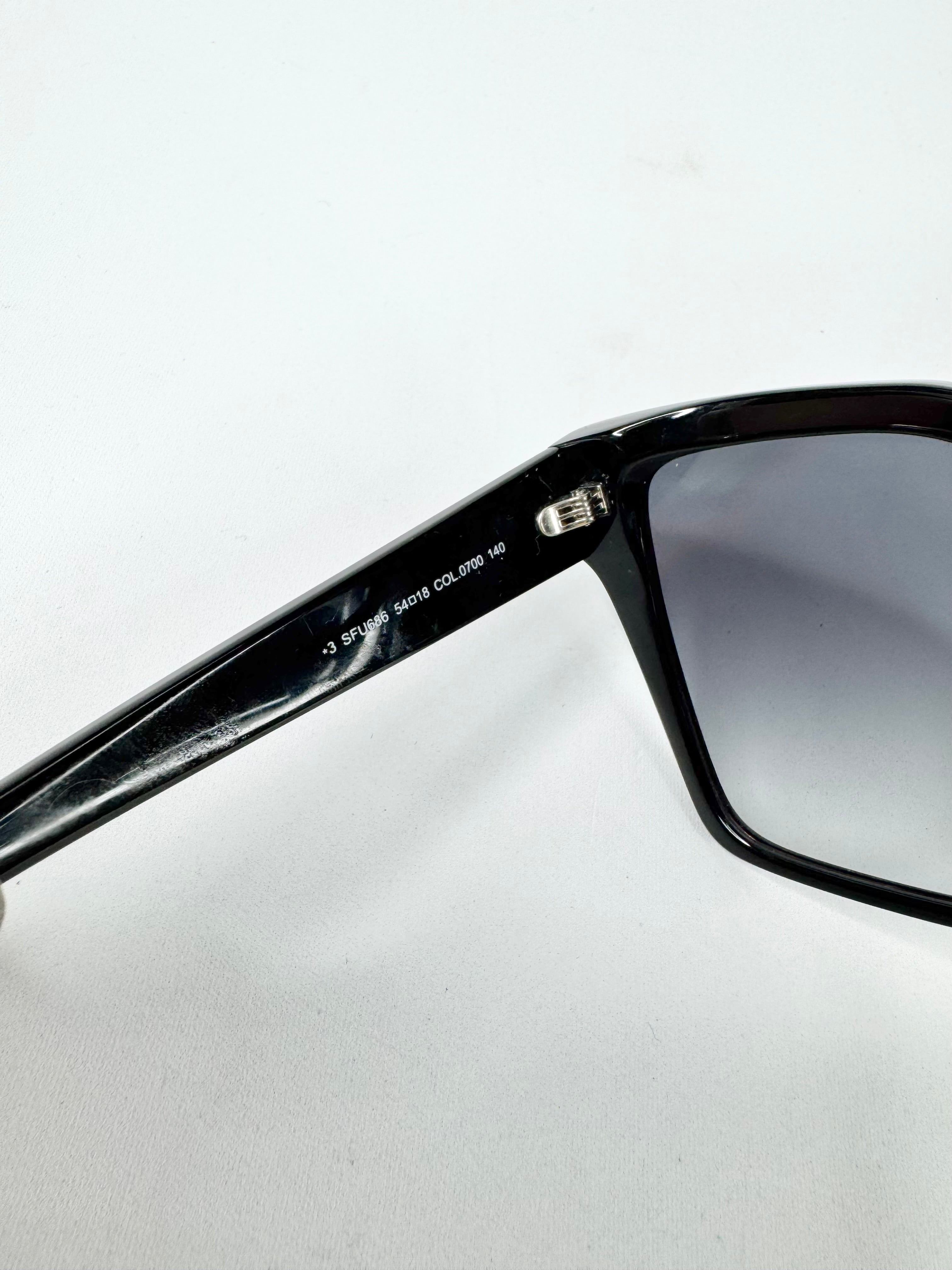 Furla Black Square Frame Sunglasses