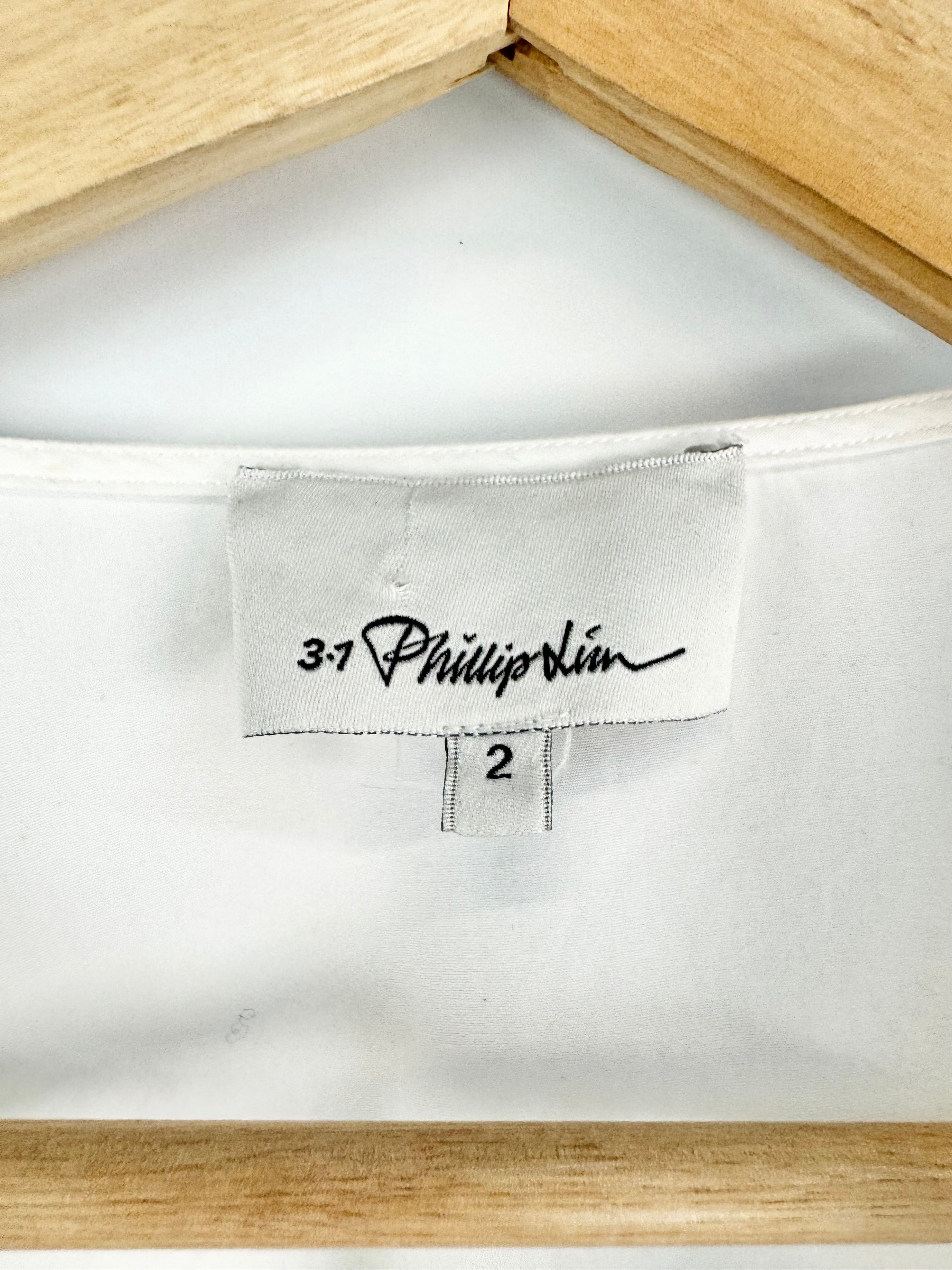 3.1 Phillip Lim White Ruffle Blouse - AU10