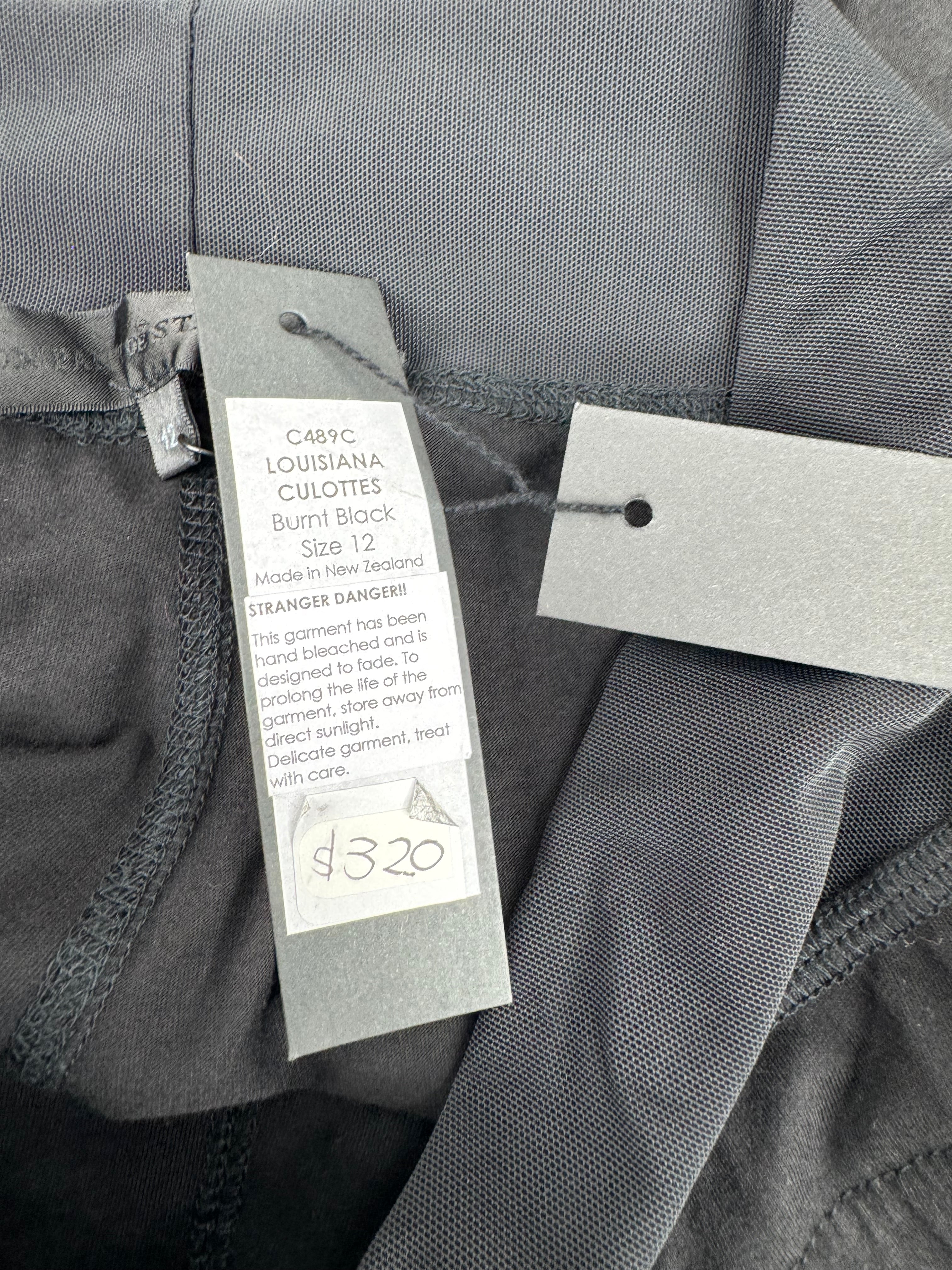 Company of Strangers Black Patterned 'Louisana' Culottes NWT - AU12