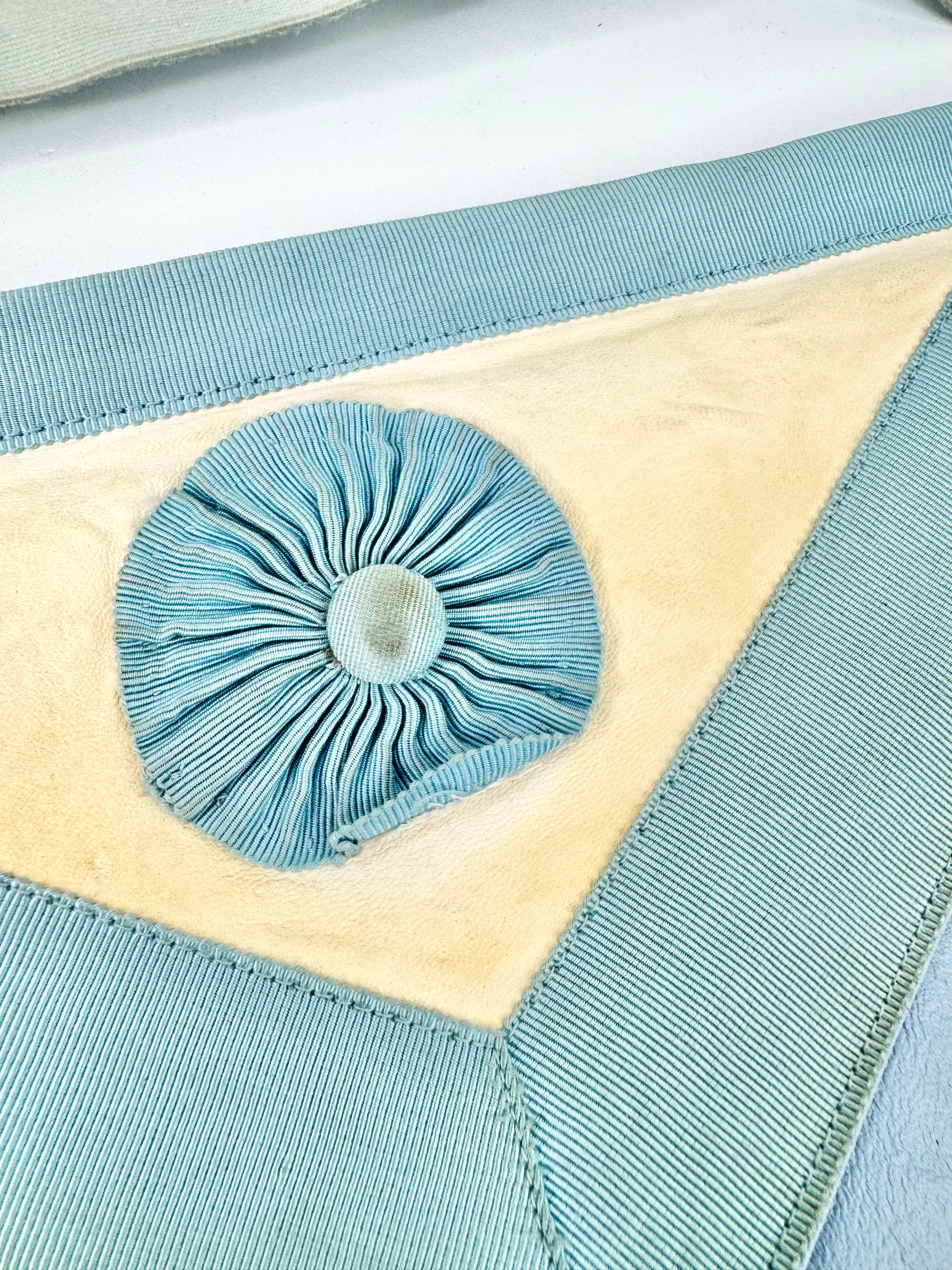 Vintage Freemasons Regalia Glove & Belt Set