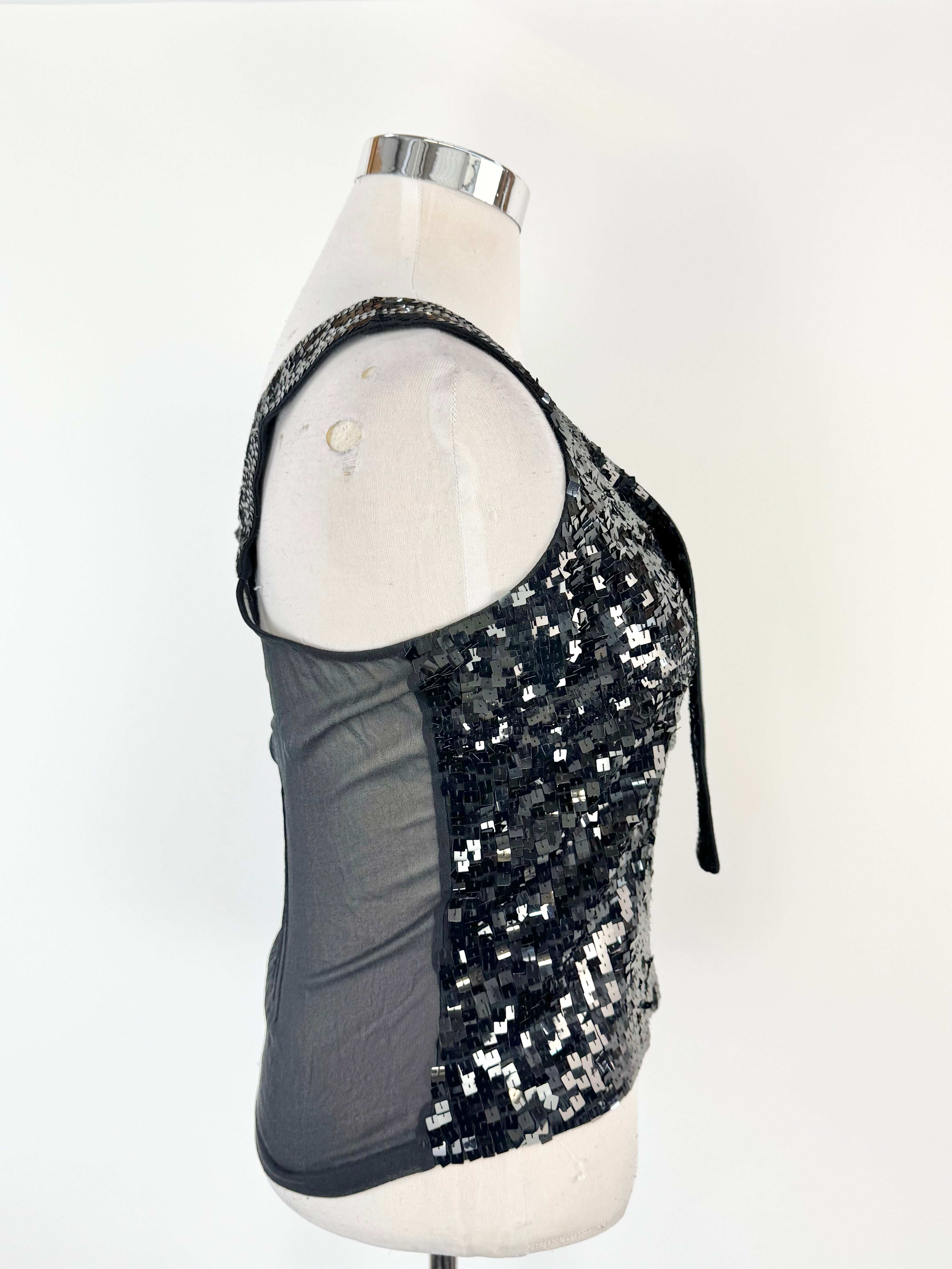 Boss by Hugo Boss Black Sequin Singlet - AU12