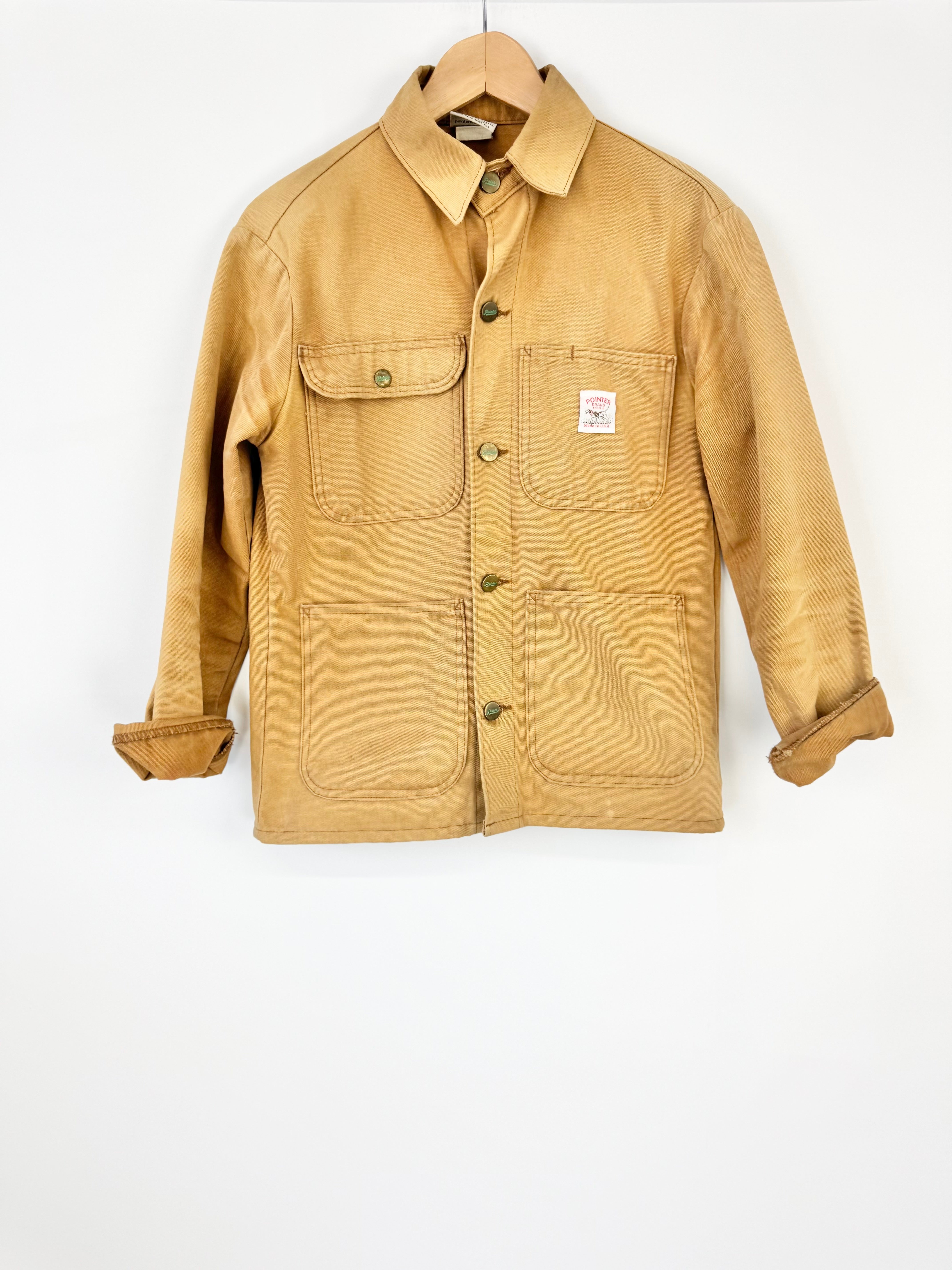 Vintage Pointer Brand Caramel Canvas Construction Jacket - XS